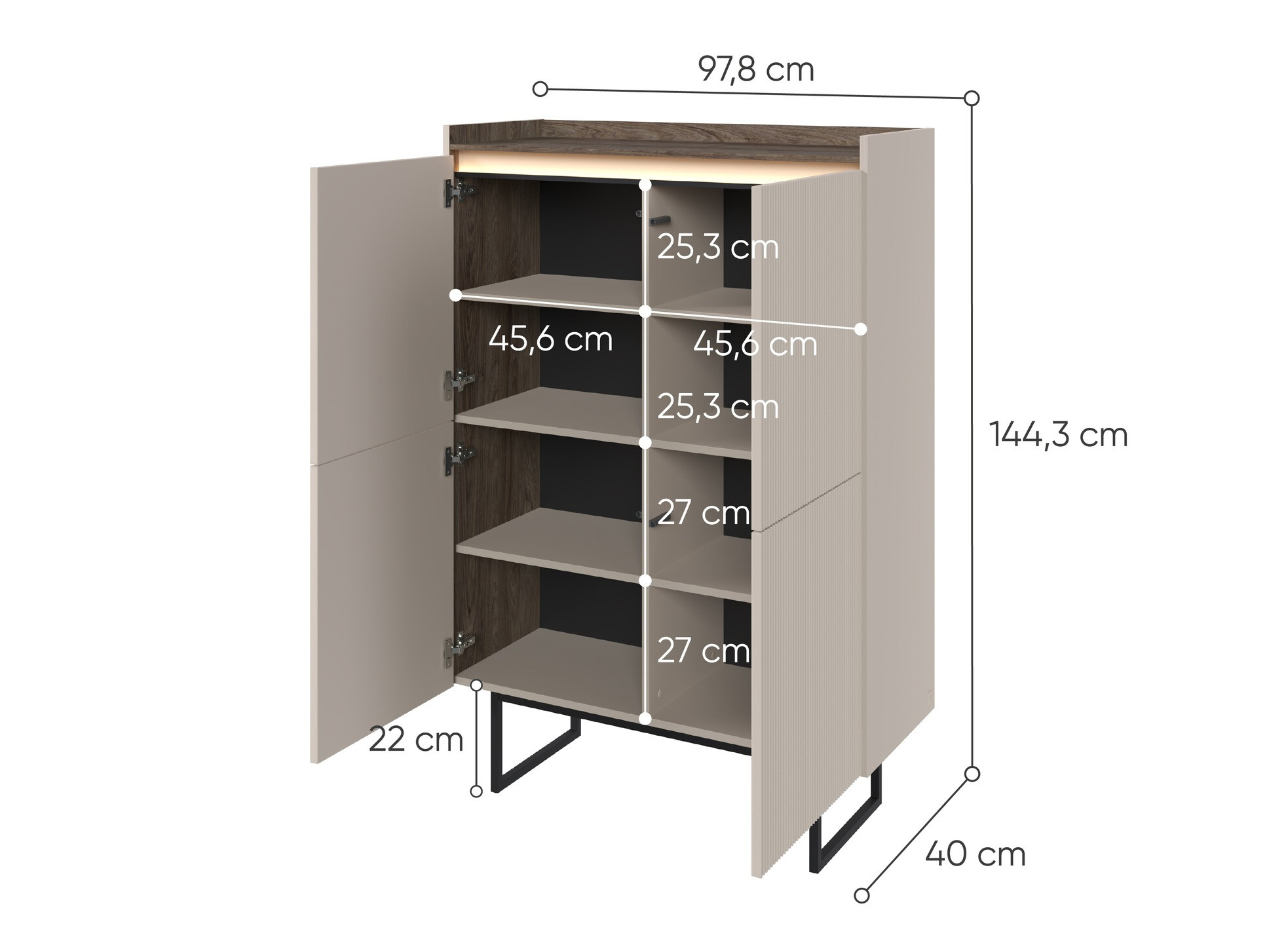Könyvespolc Elbtei 100