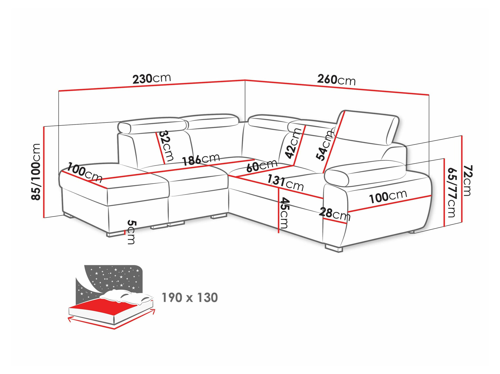 Sarokkanapé Columbus 228 (Kronos 22)