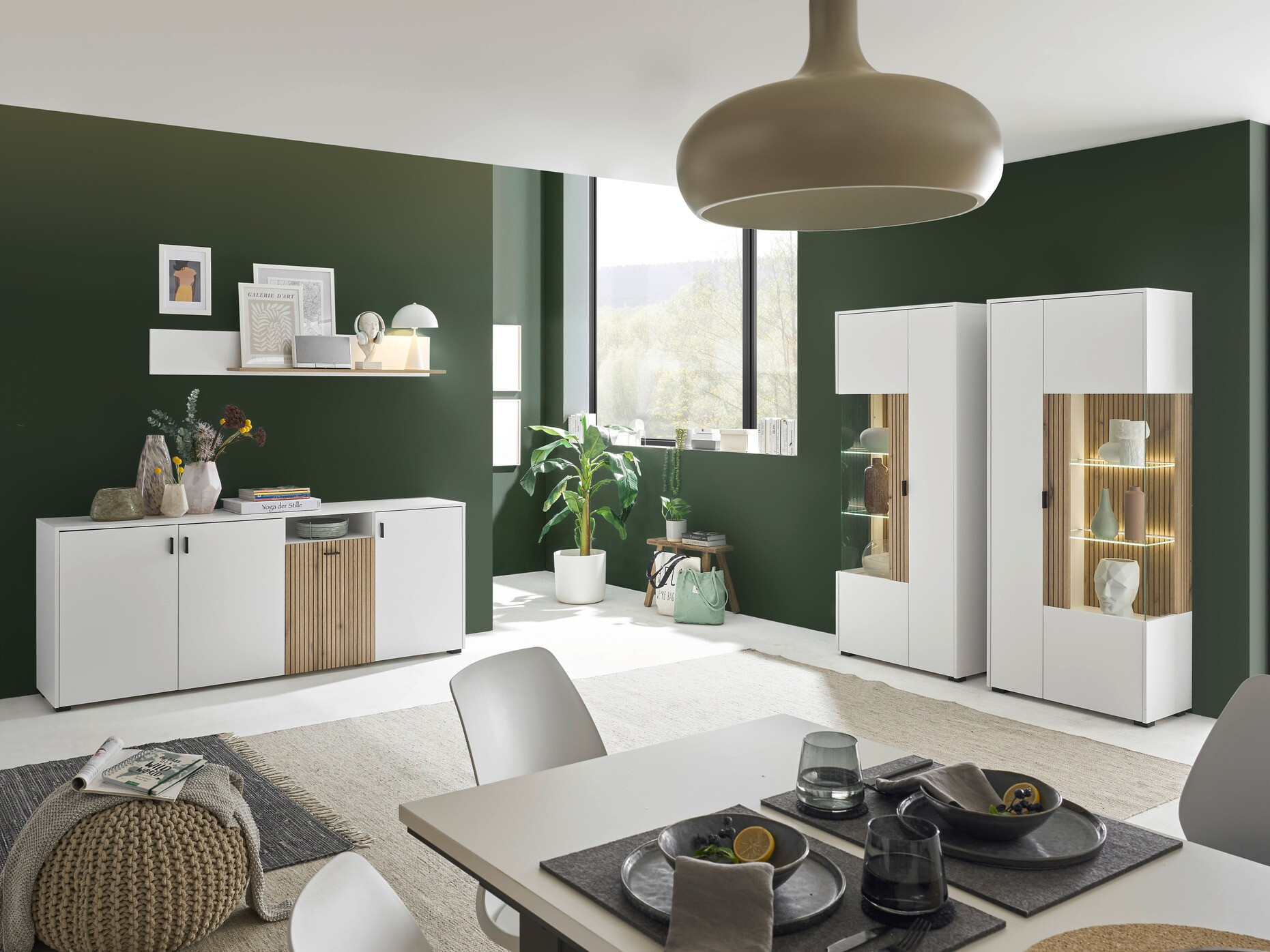 Fali polc Belmelu 112 (Fehér + Tölgy)