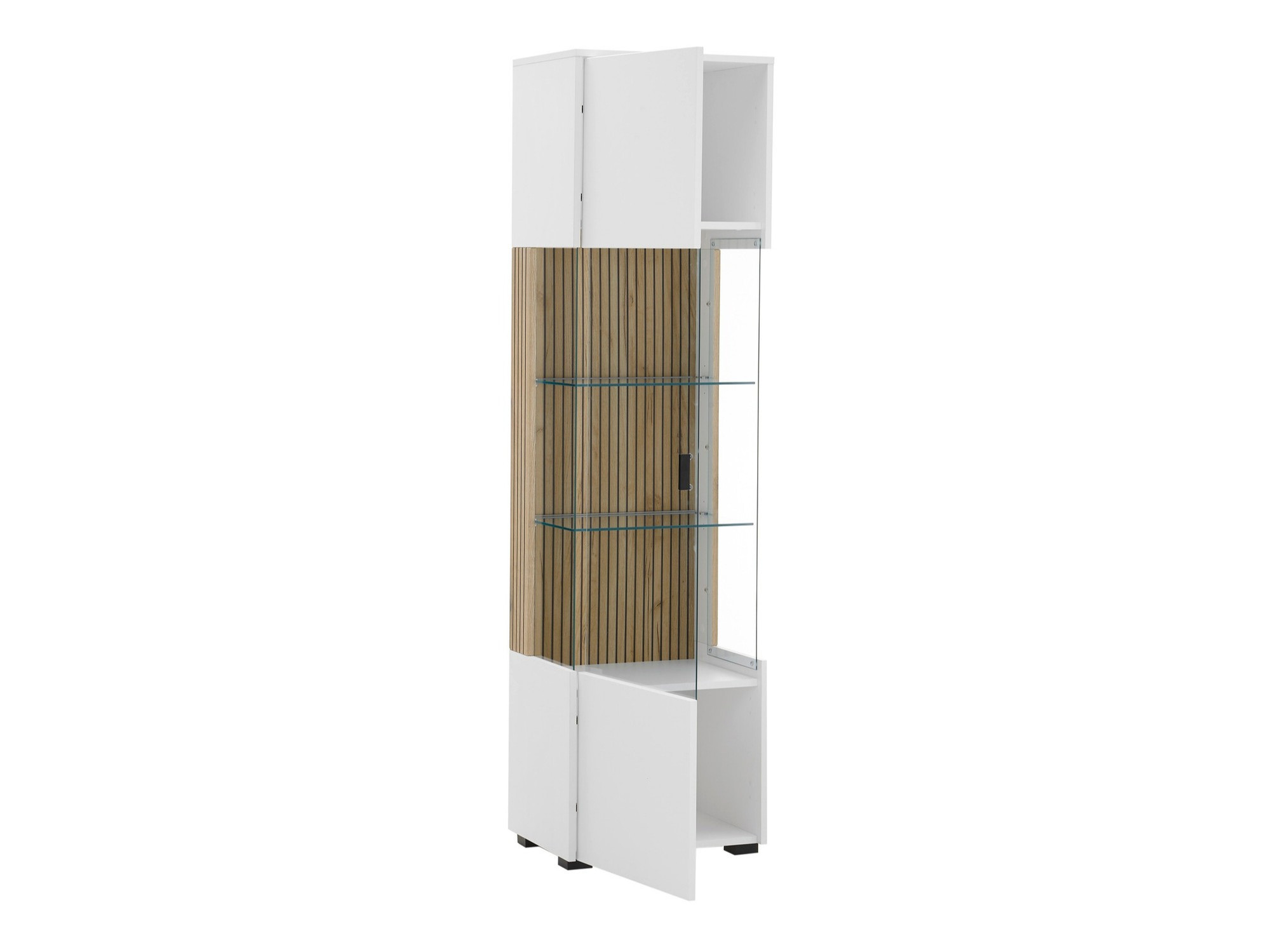 Könyvespolc Belmelu 104 (Fehér + Tölgy)