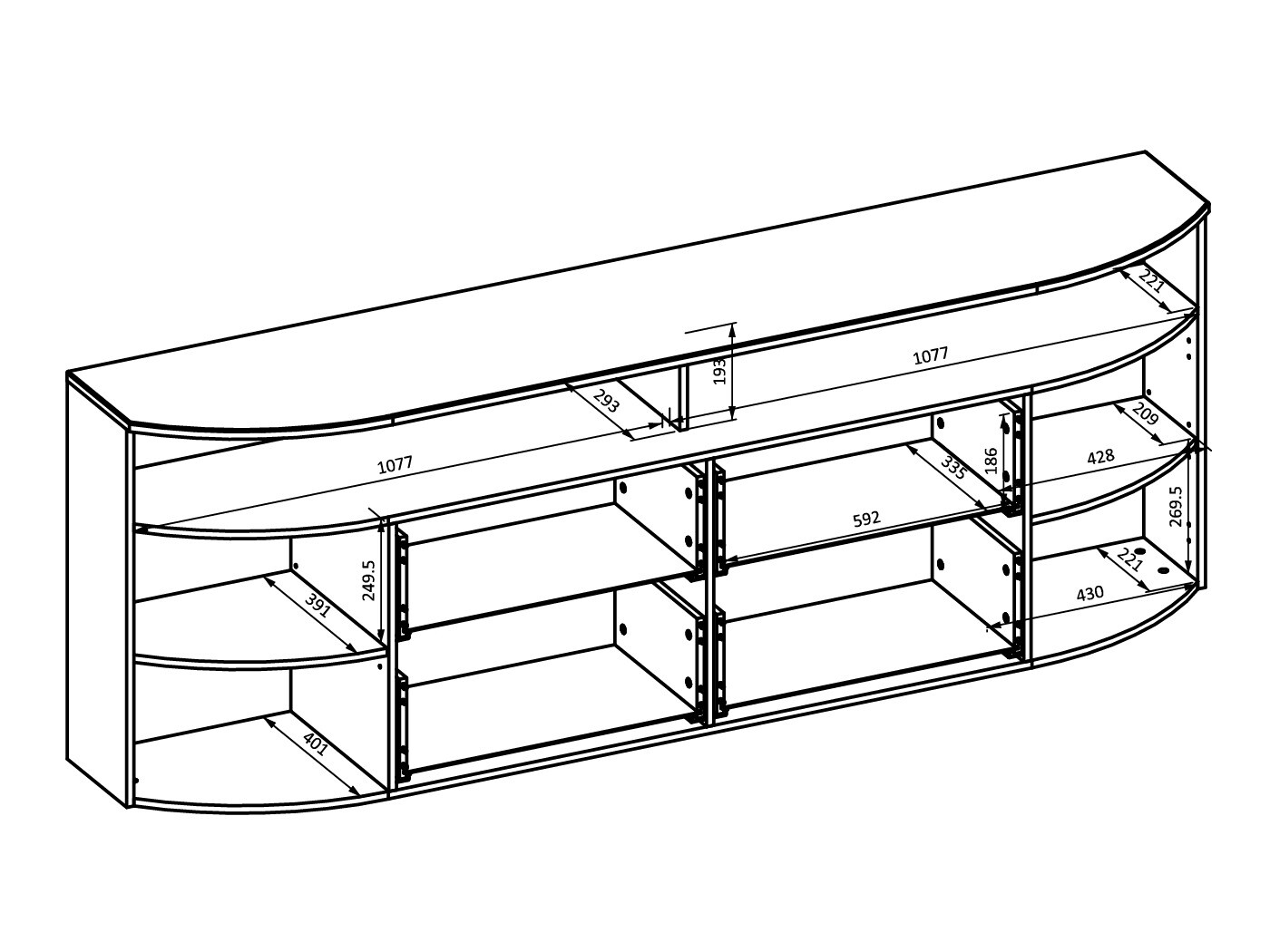 TV-állvány Tenelmo 113