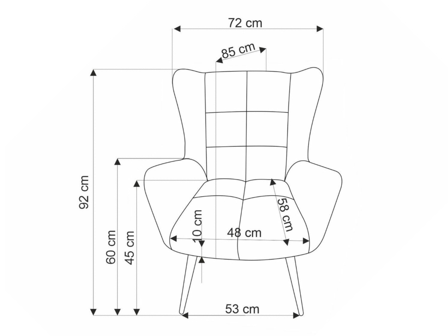 Fotel Houston 1756 (Szürke)