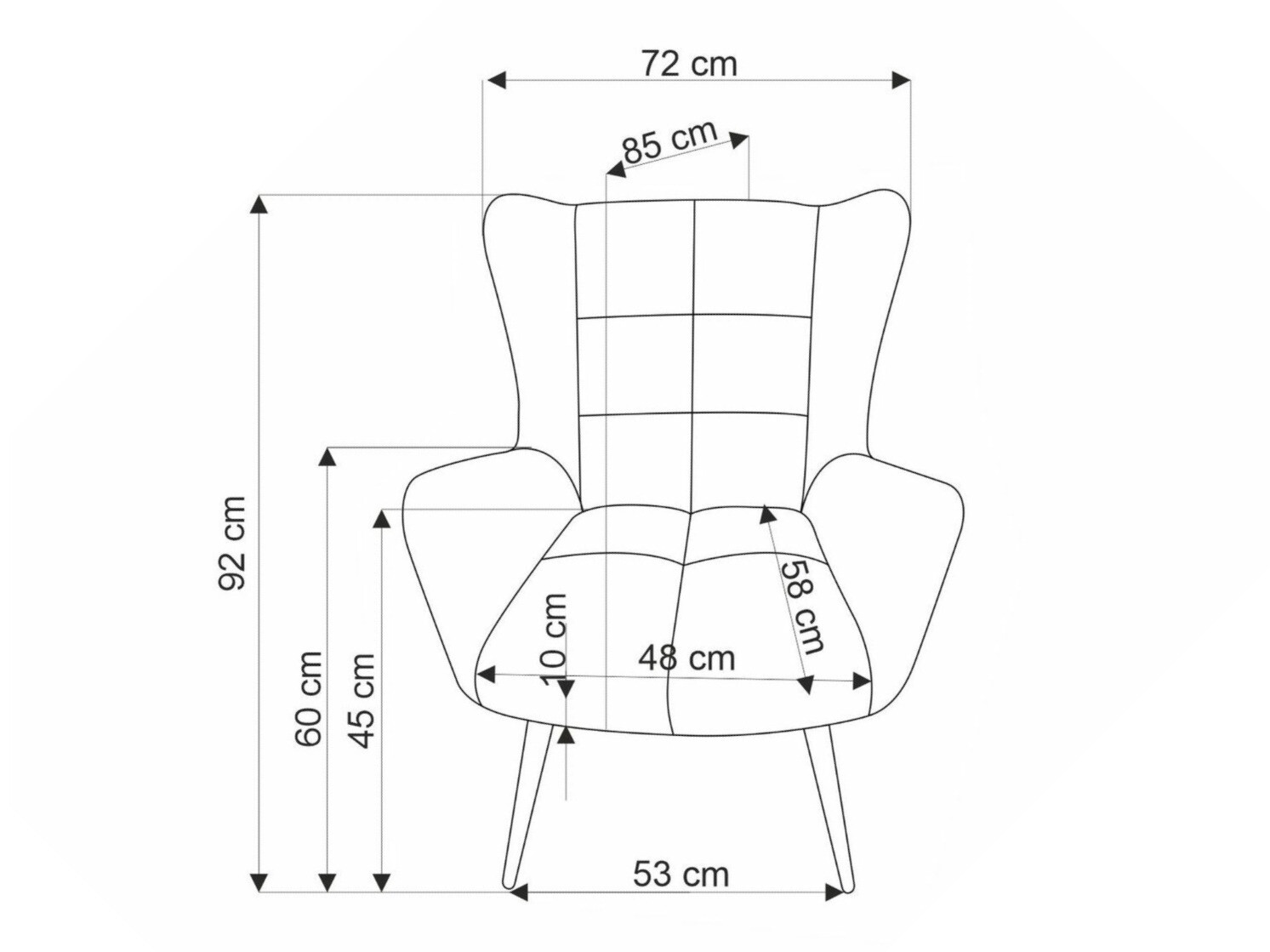 Fotel Houston 1756 (Világos olajfa)