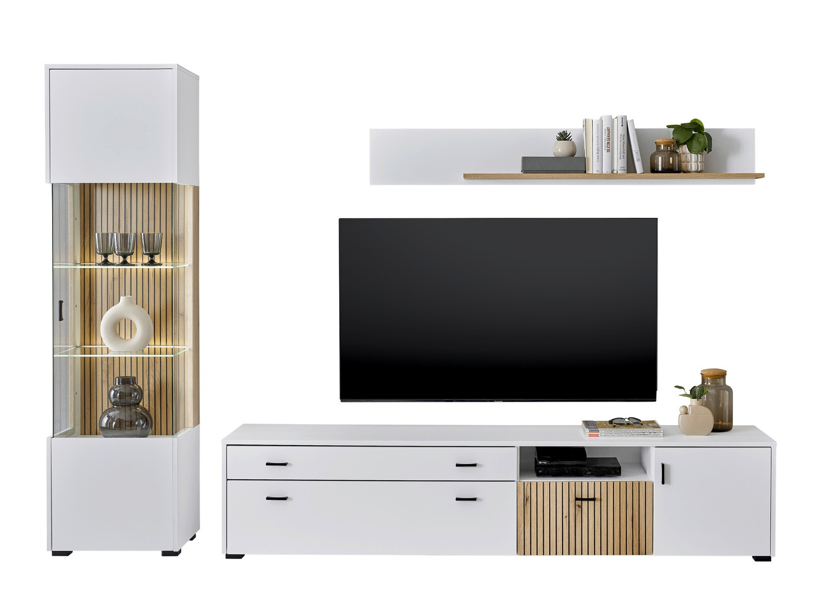 Nappali szett Belmelu 121 (Fehér + Tölgy)