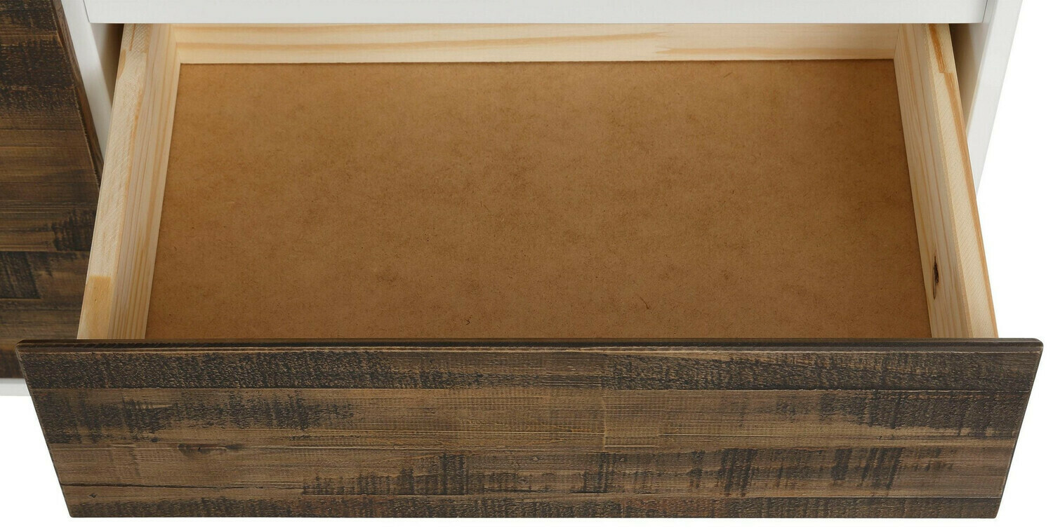 Komód Denton 213 (Fehér + Barna)