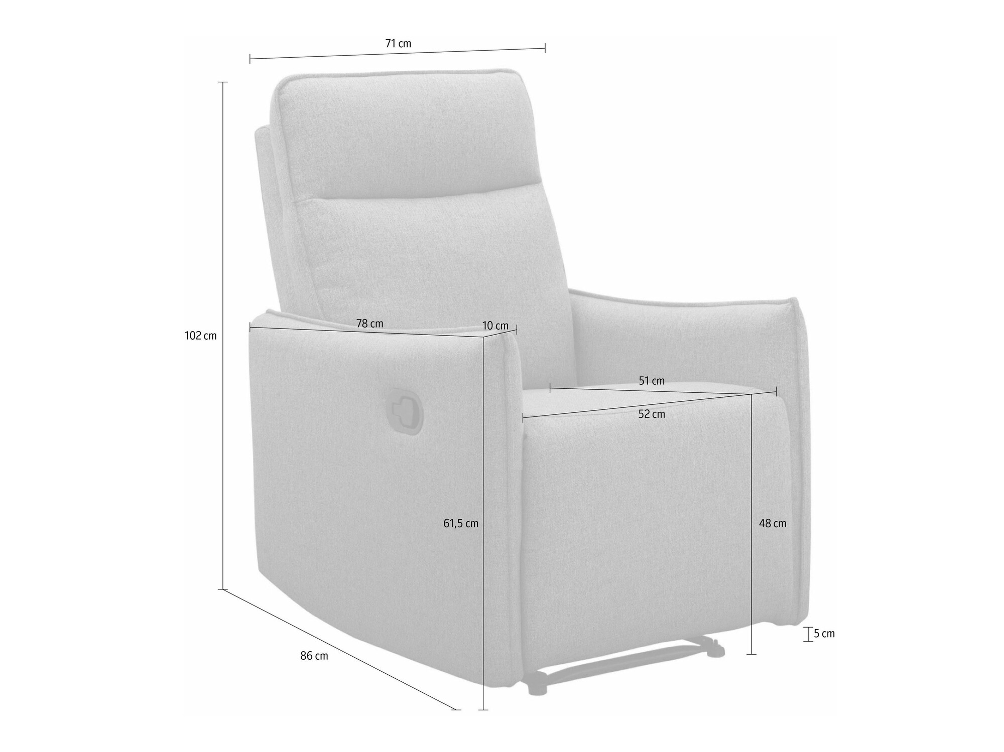 Relax fotel Tulsa 643 (Barna)