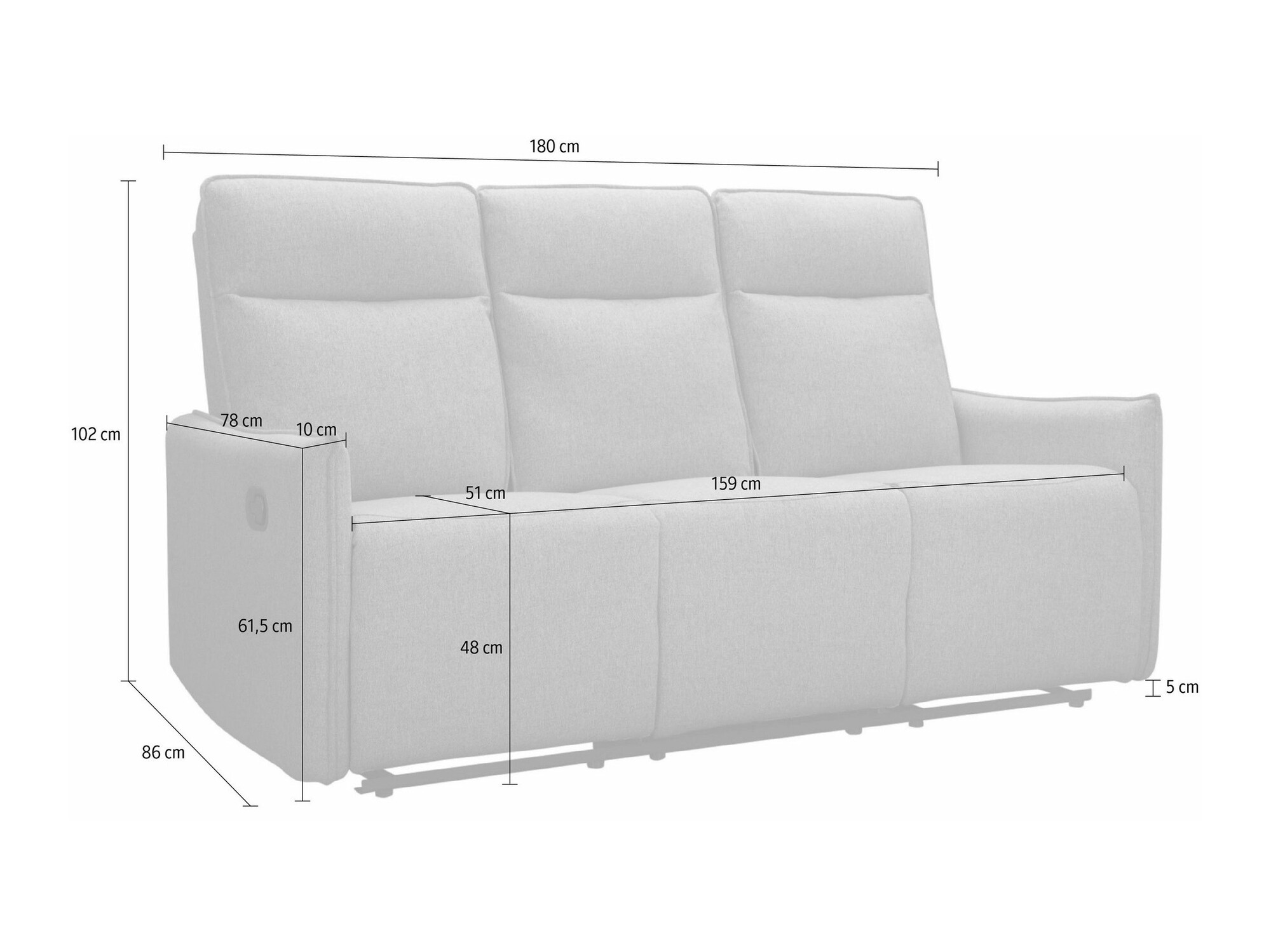 Relax kanapé Tulsa 647 (Barna)