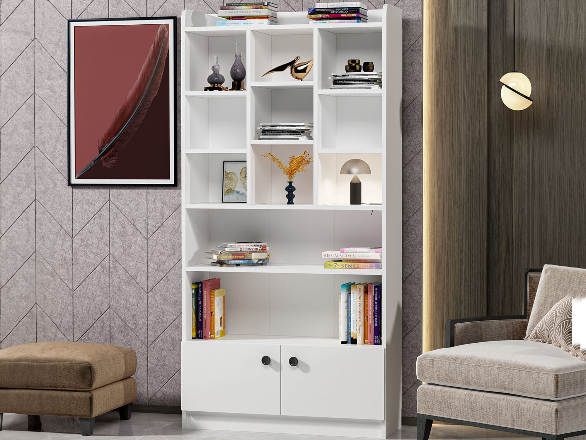 Könyvespolc Kailua 1807