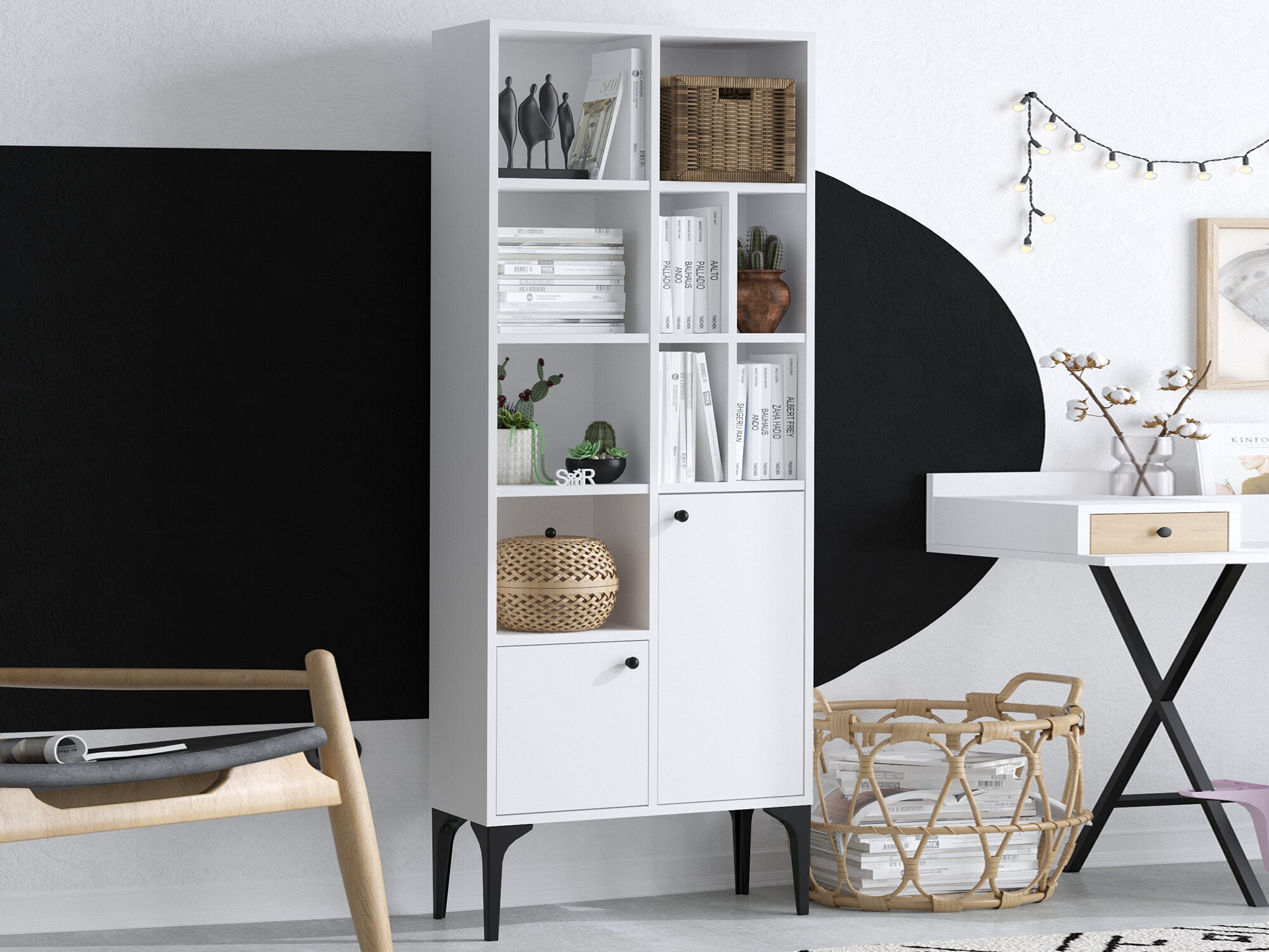 Könyvespolc Sonliro 104 (Fehér)