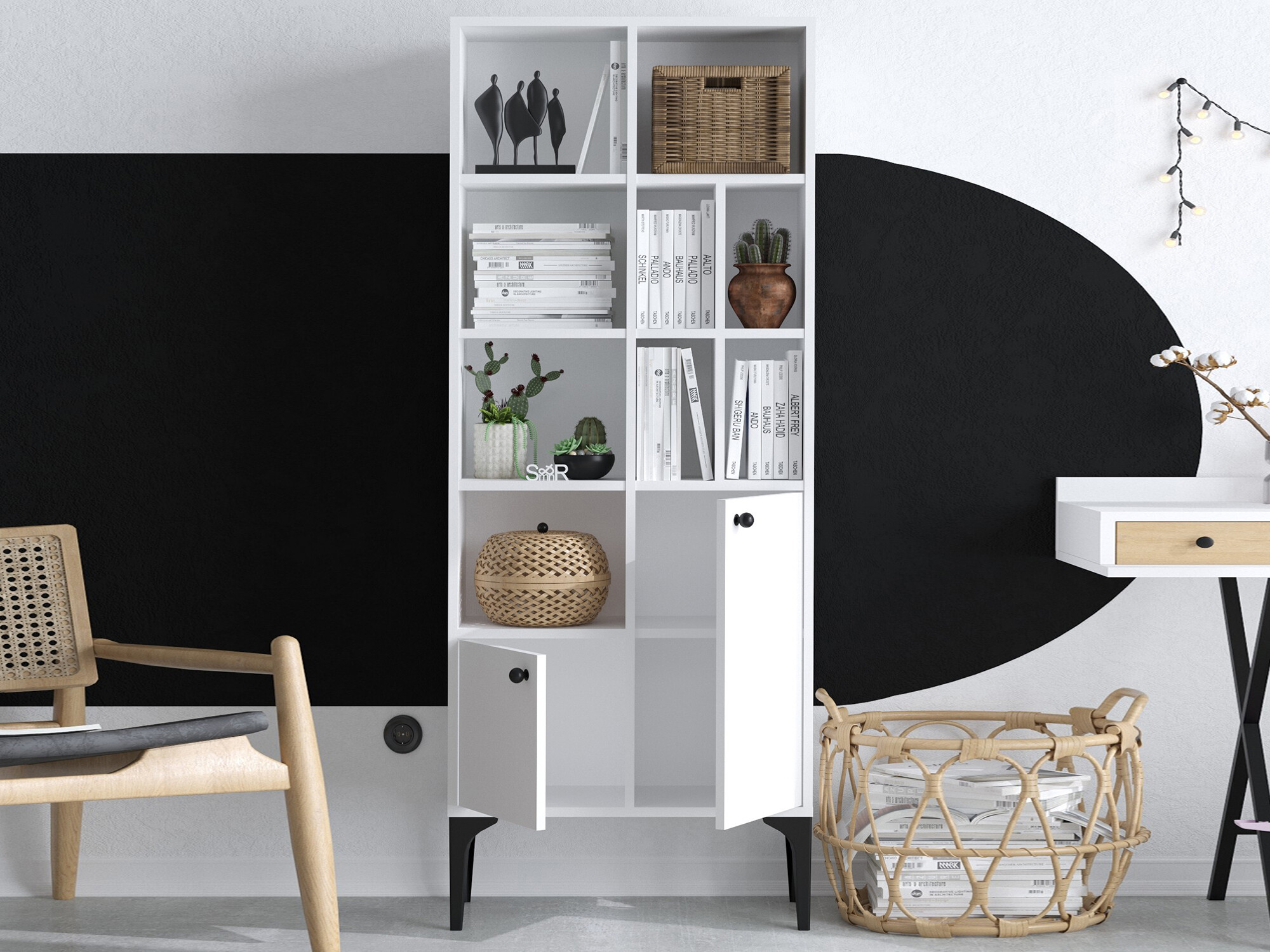 Könyvespolc Sonliro 104 (Fehér)