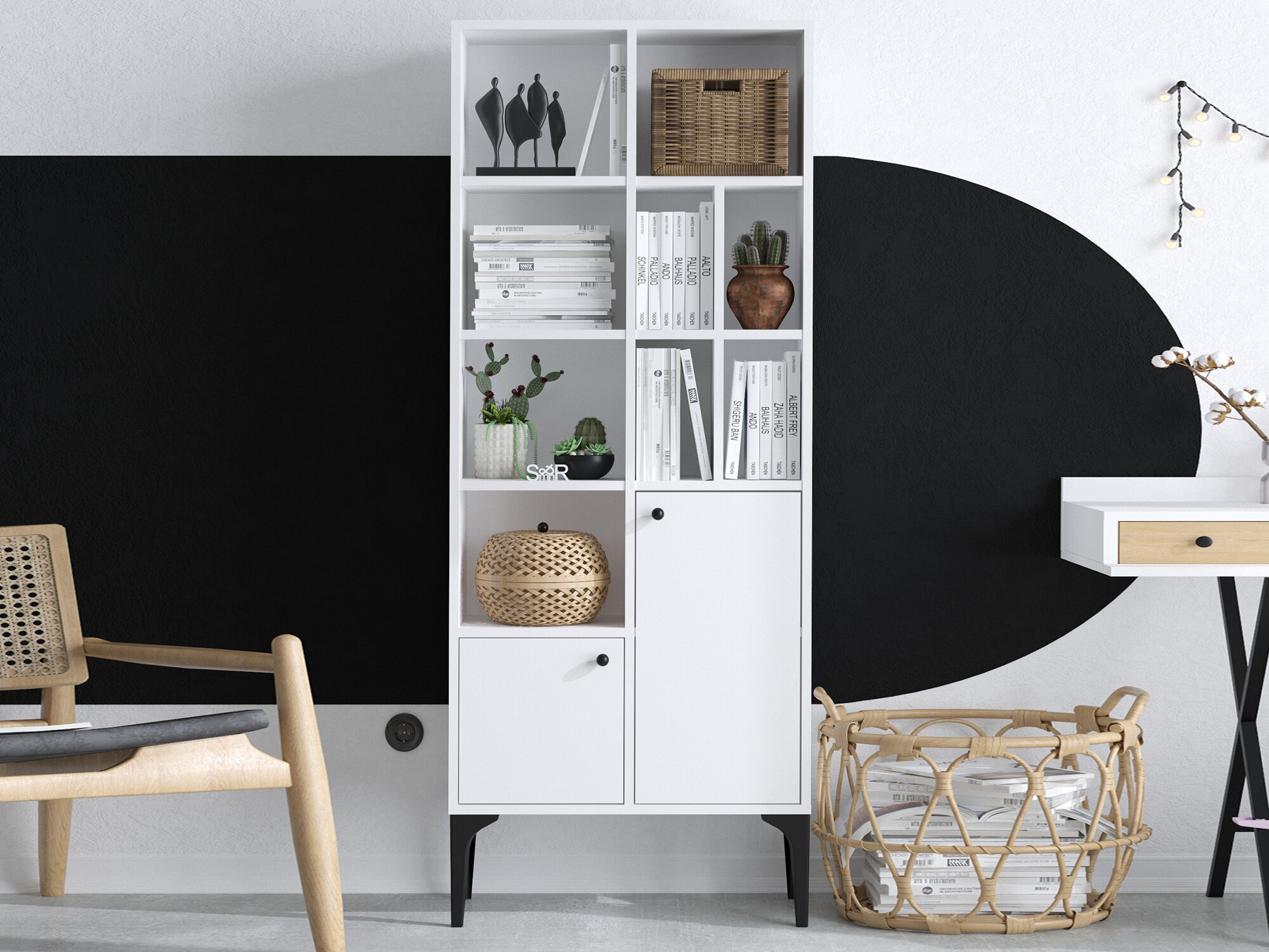 Könyvespolc Sonliro 104 (Fehér)