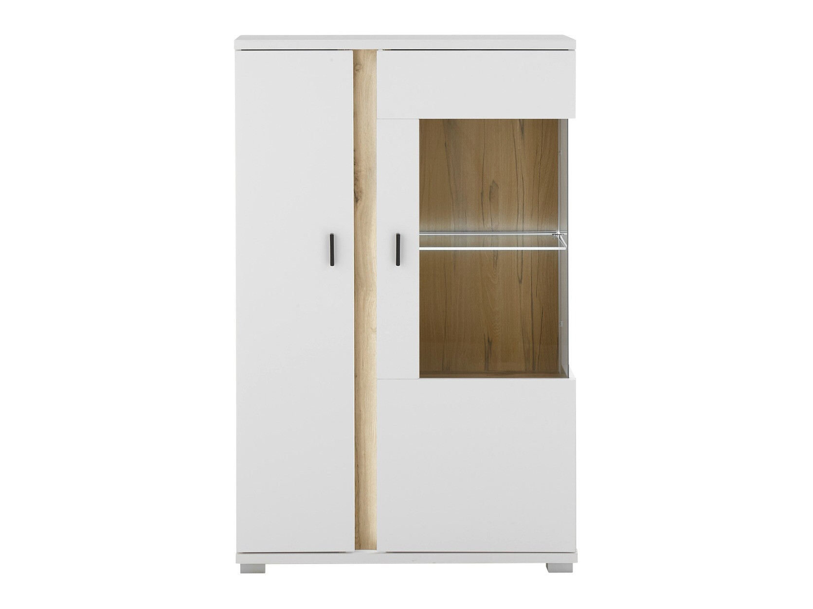 Szekrény Avimavi 102 (Fehér + Wotan tölgy)