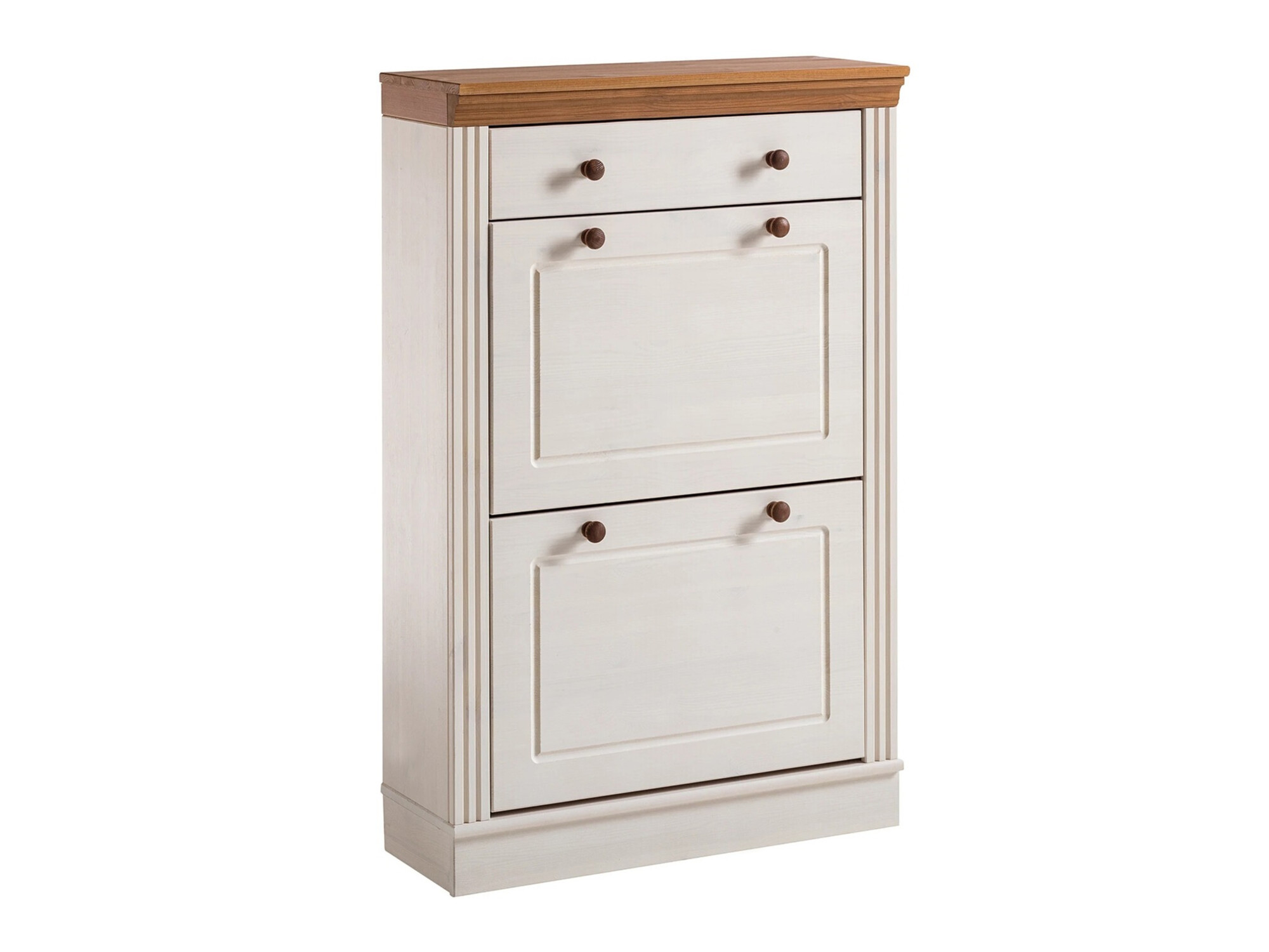 Cipőtároló Saltoro 132 (Fehér + Mézes tölgy)