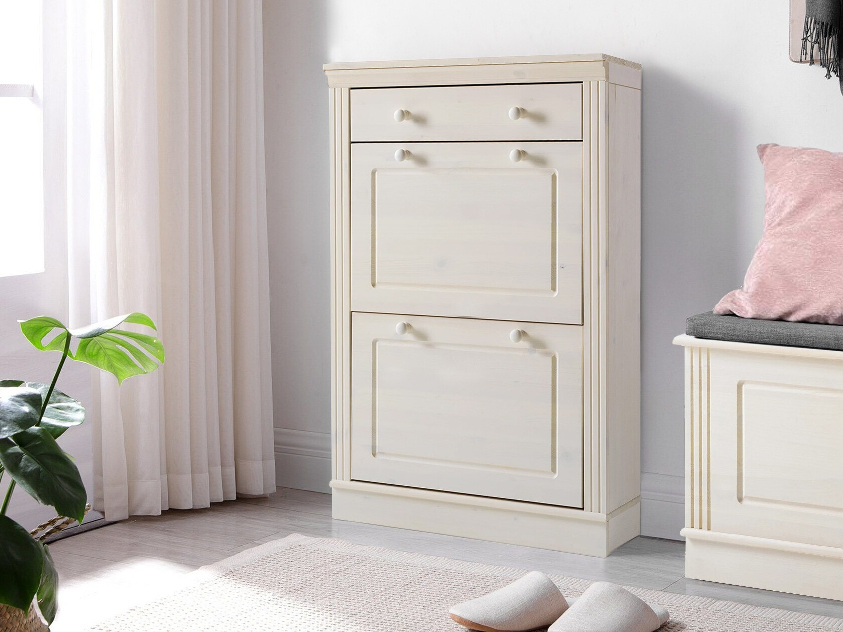 Cipőtároló Saltoro 132 (Fehér)