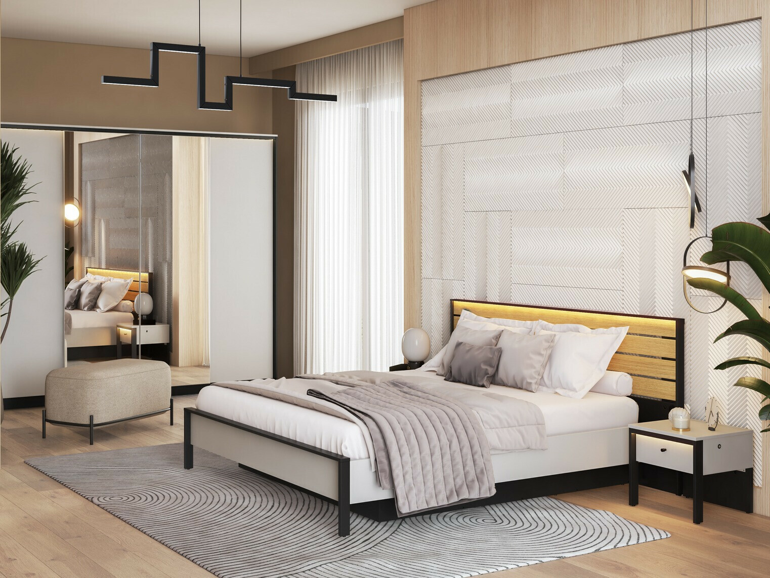 Éjjeliszekrény Almela 104