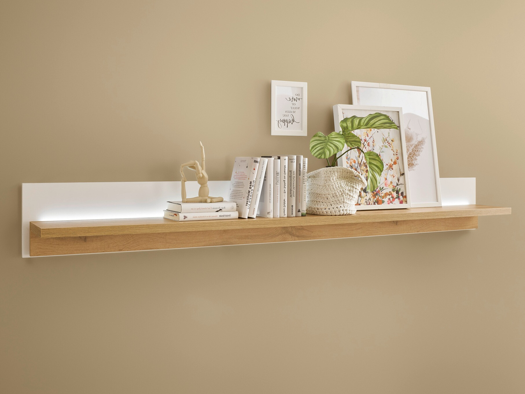 Fali polc Avimavi 111 (Fehér + Wotan tölgy)