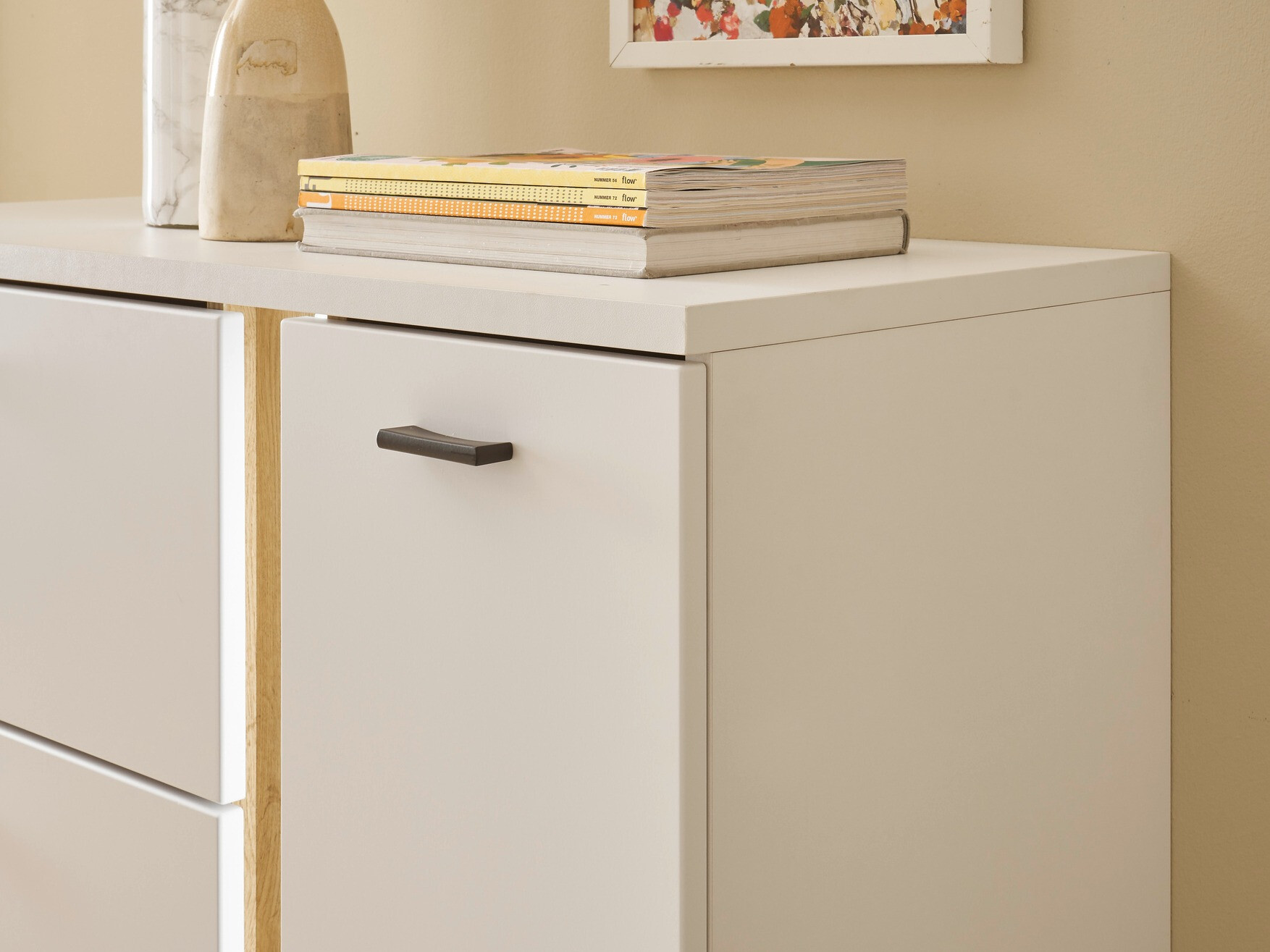 Komód Avimavi 108 (Fehér + Wotan tölgy)