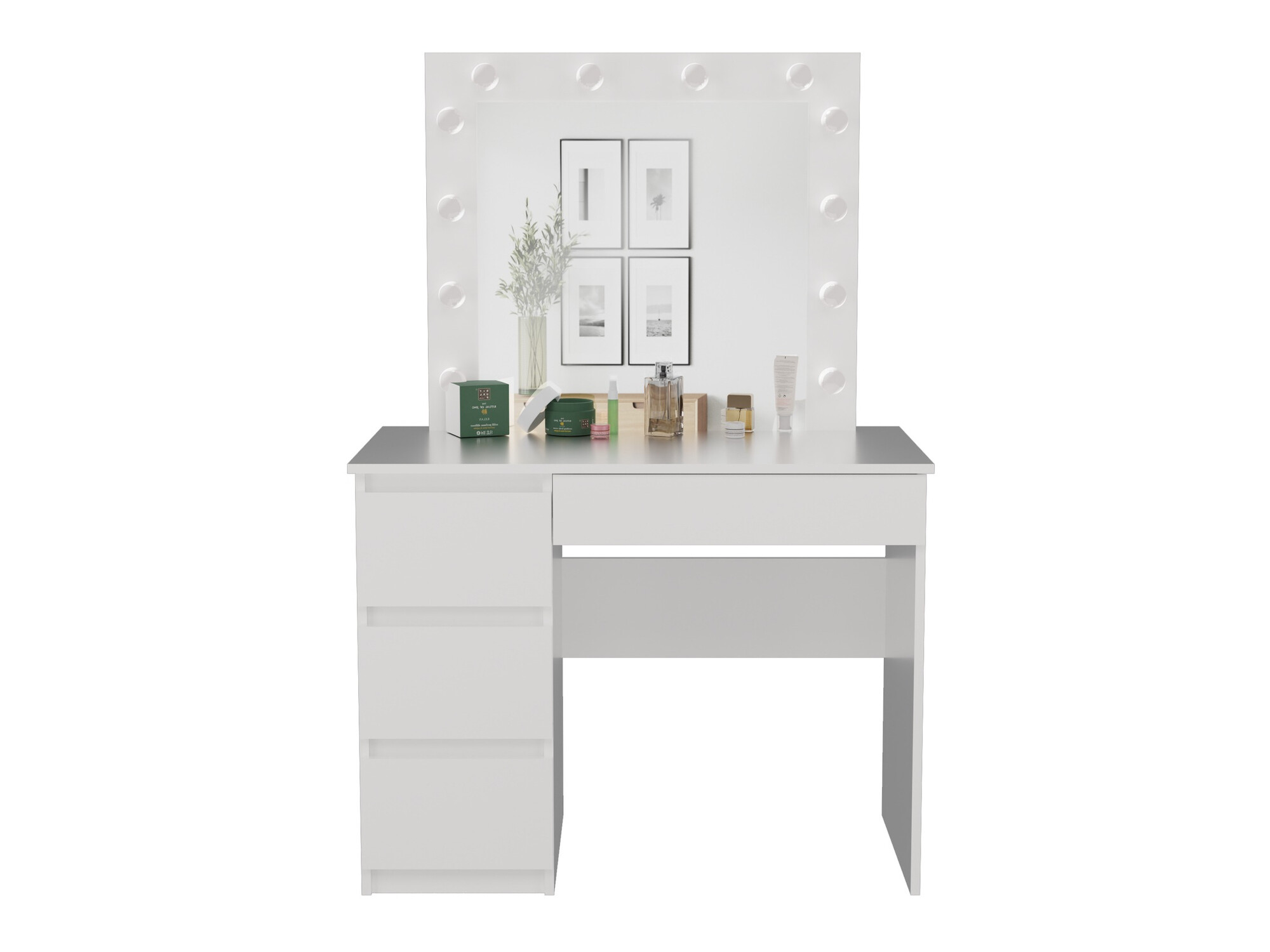 Fésülködő asztal Mandeville 156 (Fehér)