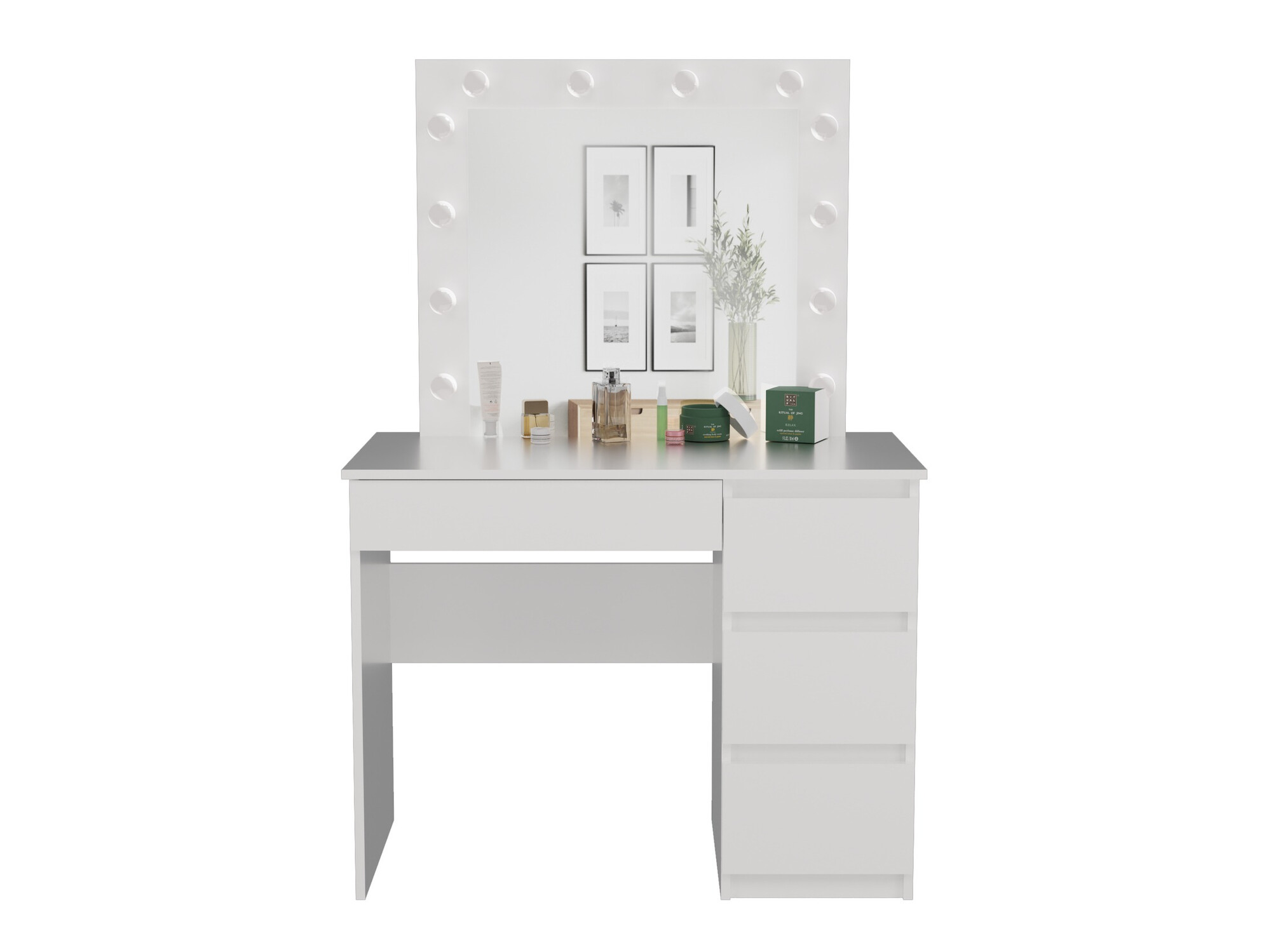 Fésülködő asztal Mandeville 156 (Fehér)