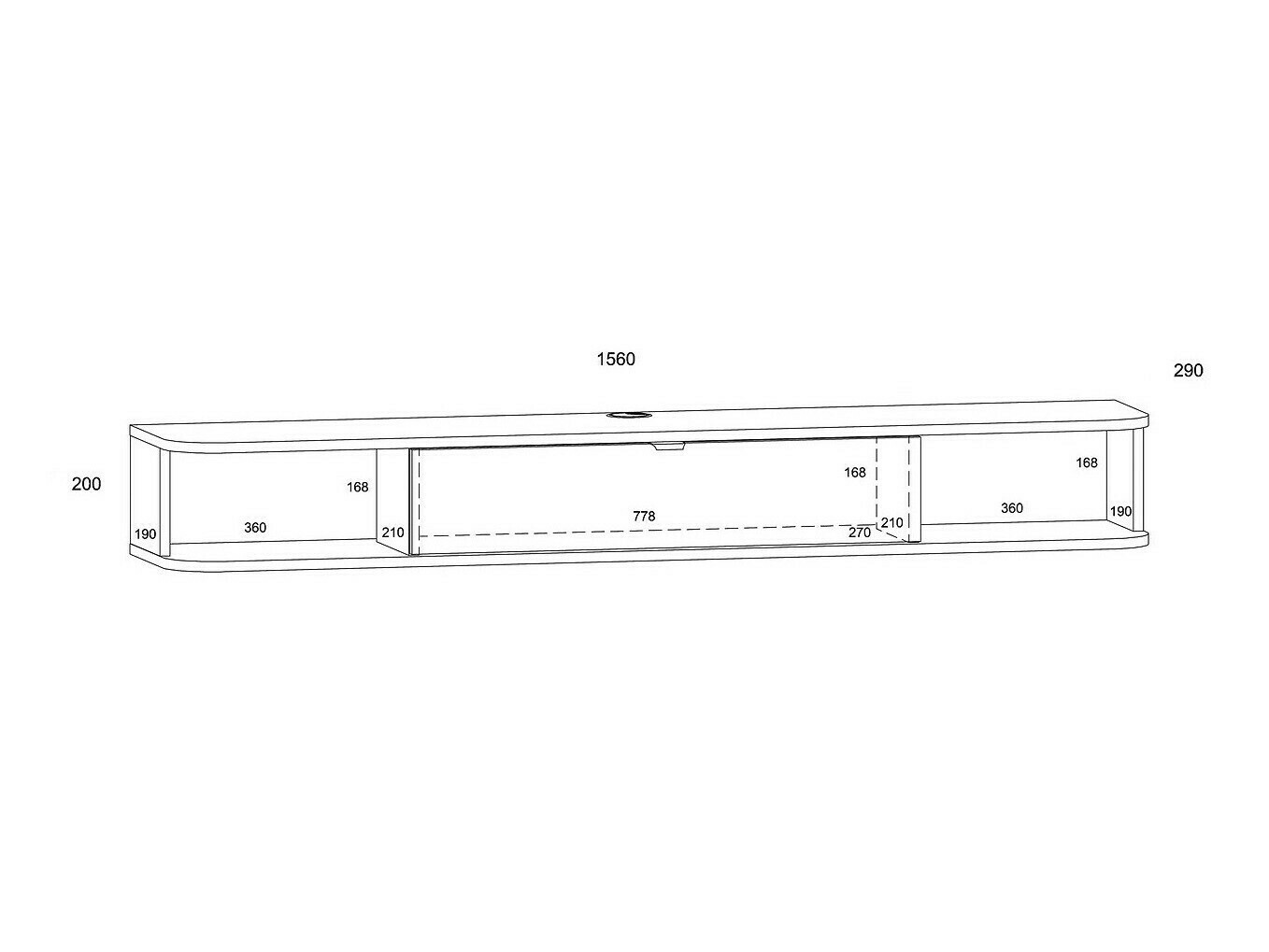 TV-állvány Buffalo 176 (Matt fehér + Artisan tölgy)