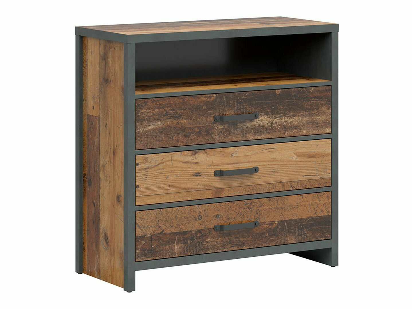 Komód Belsera 102 (Barna + Matera szürke)