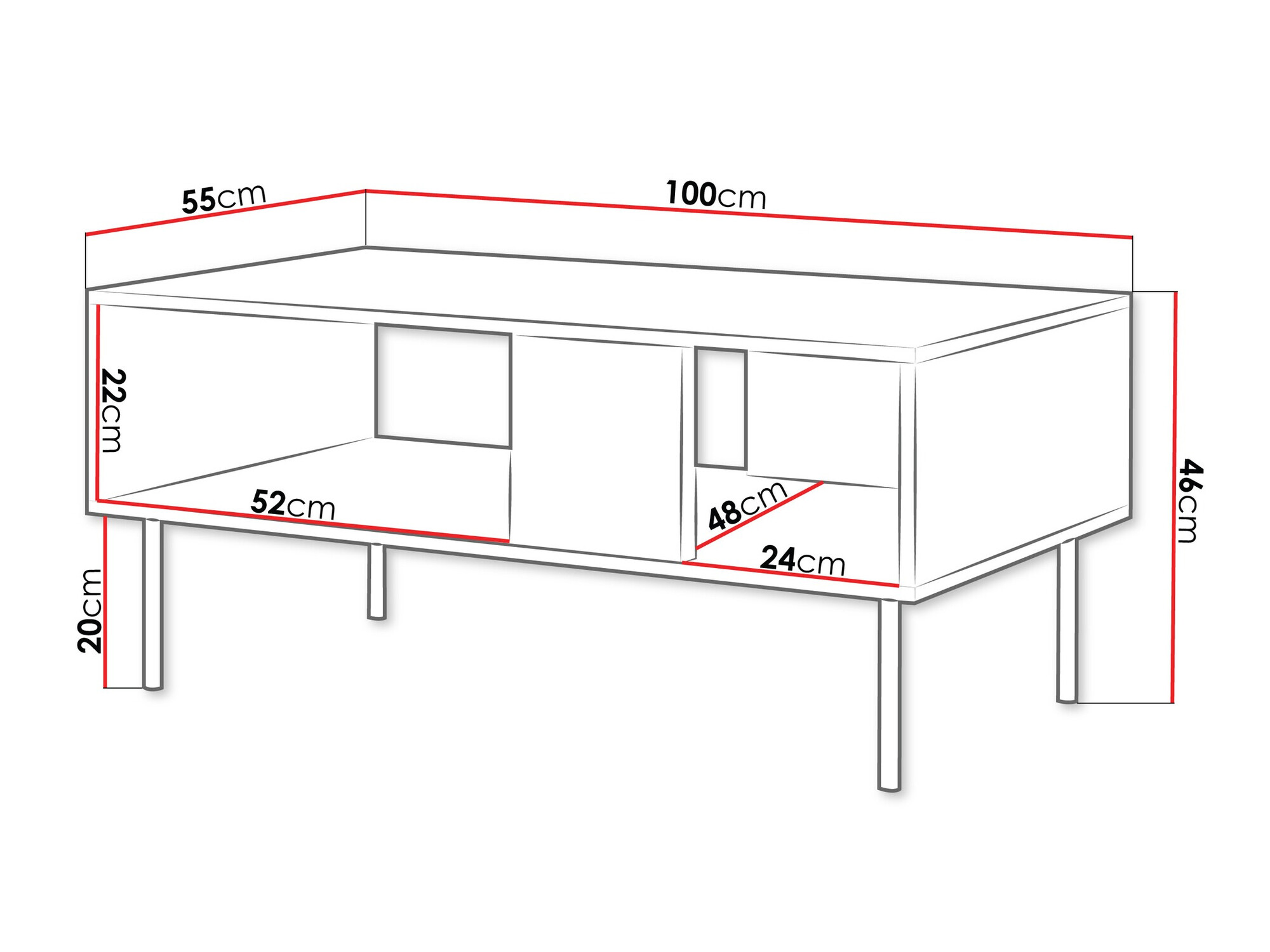 Dohányzóasztal Melala 102