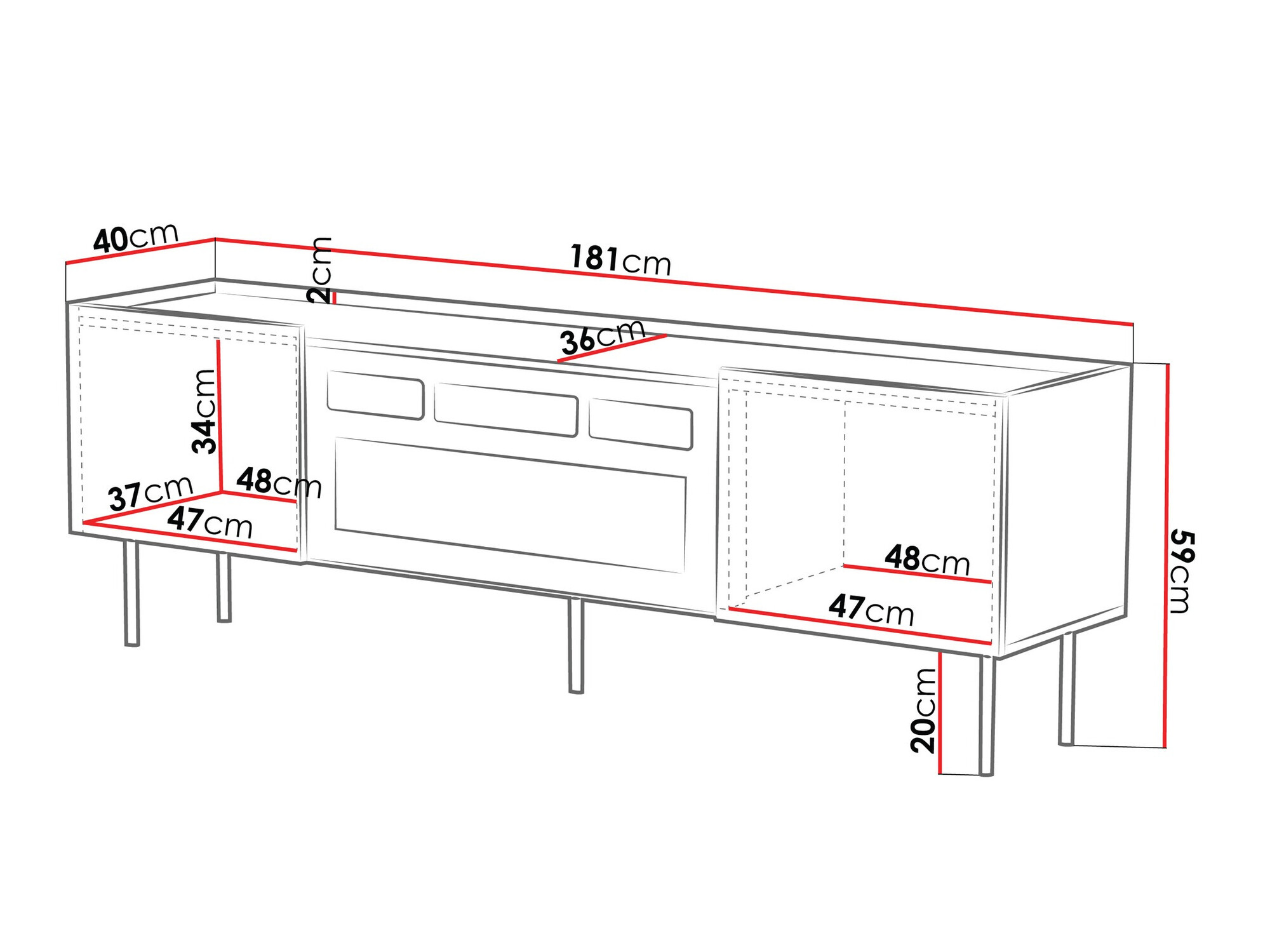 TV-állvány Sillen III (Kasmír)
