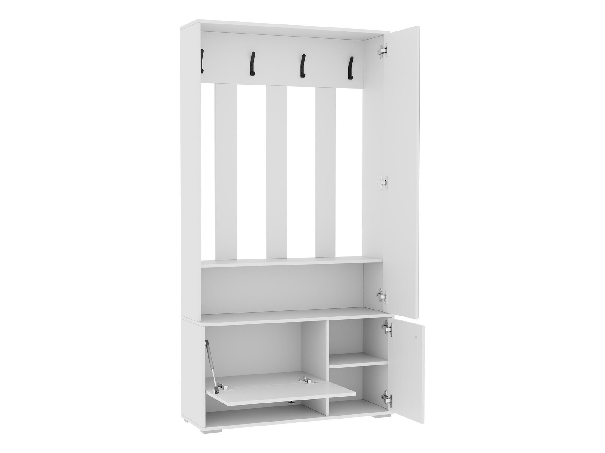 Előszoba garnitúra Stanton 148 (Fehér)