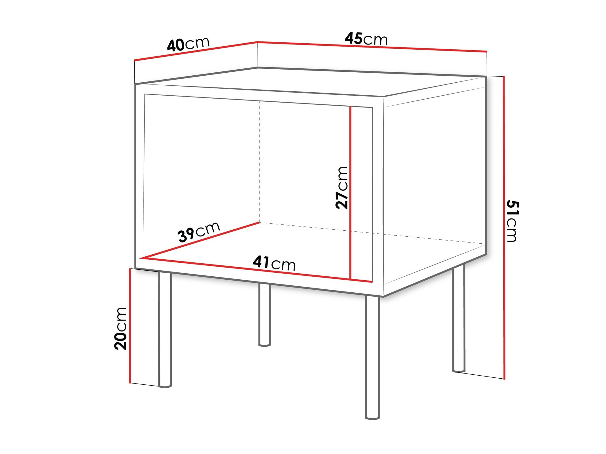 Éjjeliszekrény szett Flosoru 106 (Dió + Fekete)