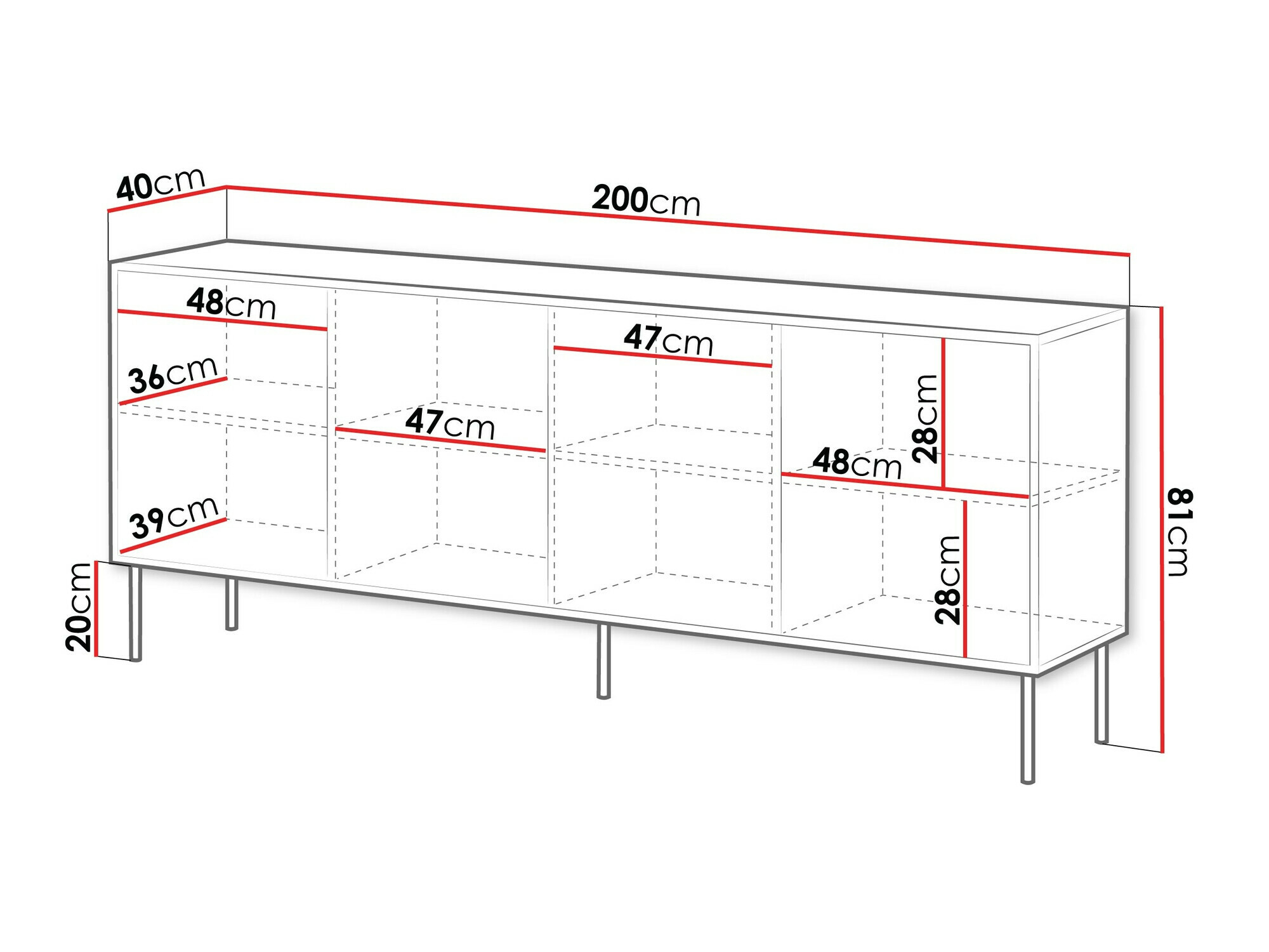 Szekrény Flosoru 102 (Dió + Fekete)