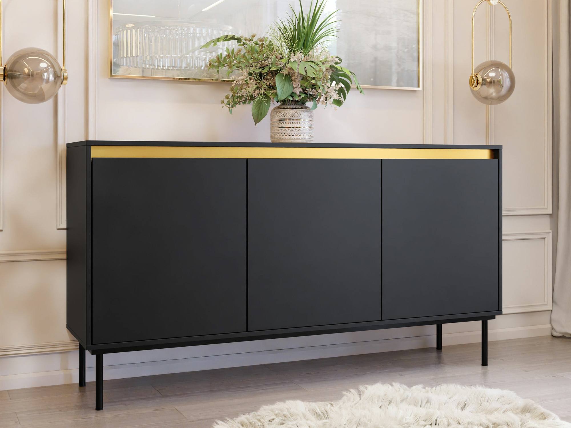 Szekrény Comfivo Coretro 100 (Fekete)