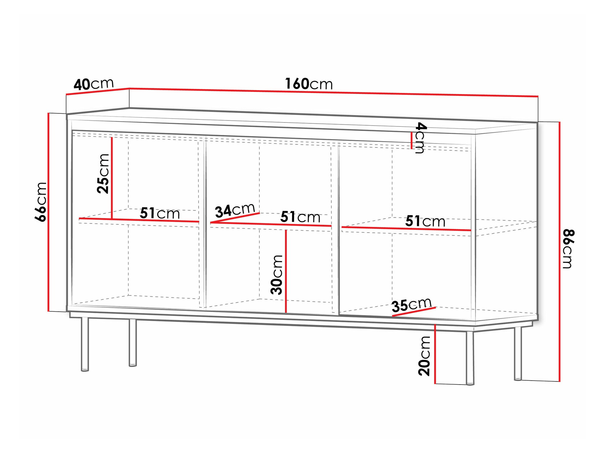 Szekrény Comfivo Coretro 100 (Fekete)