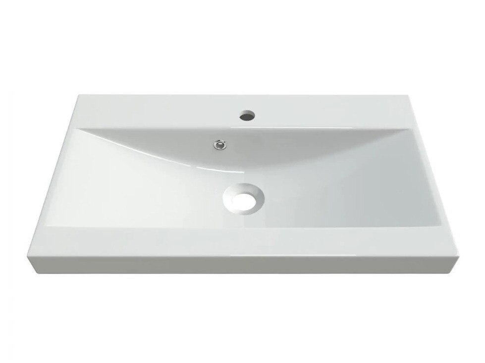 Fürdőszobai garnitúra Sarasota 122 (Wotan tölgy + Fényes fehér)