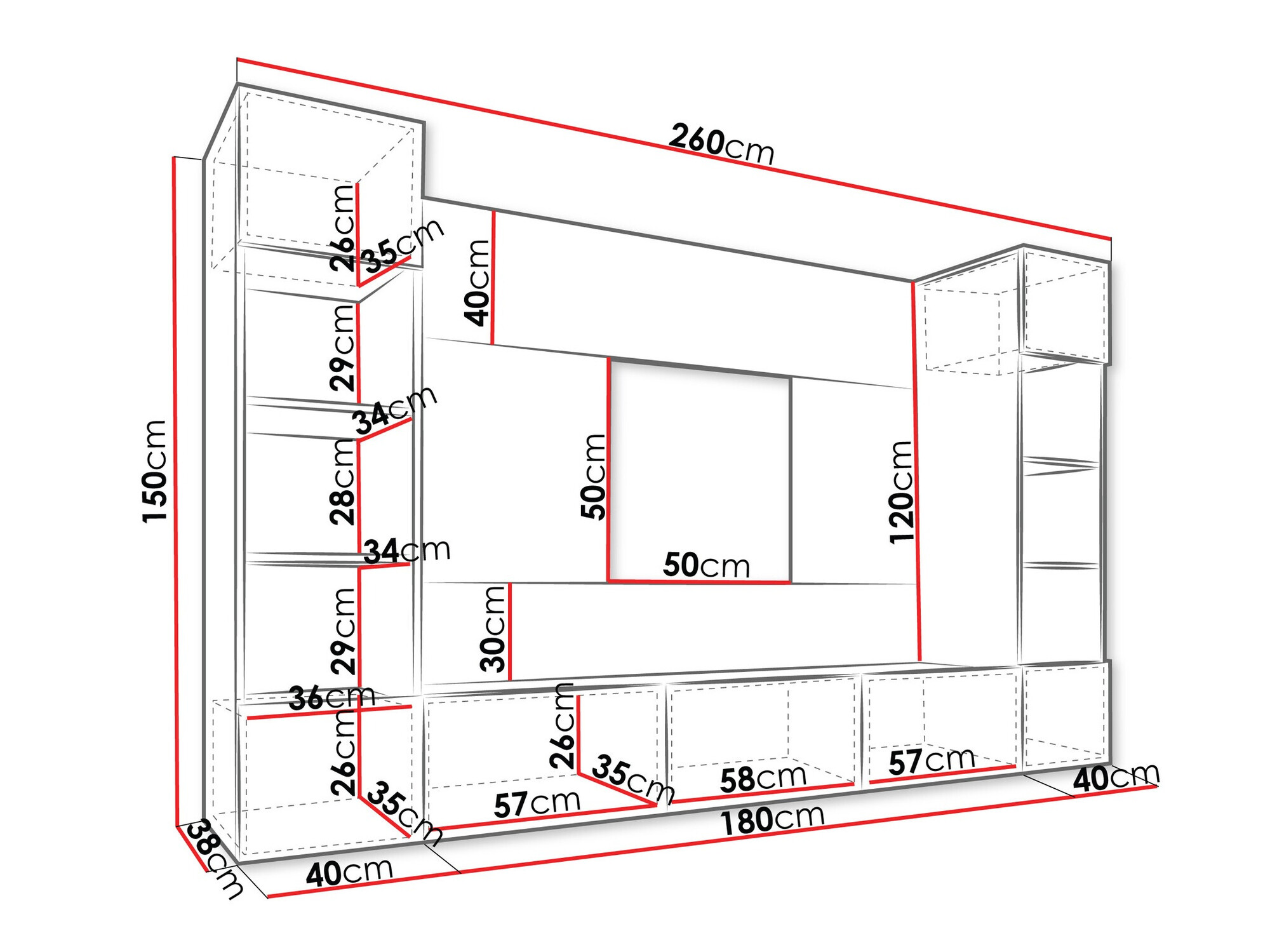 Nappali szett Comfivo 368 (Fehér + Fehér márvány)