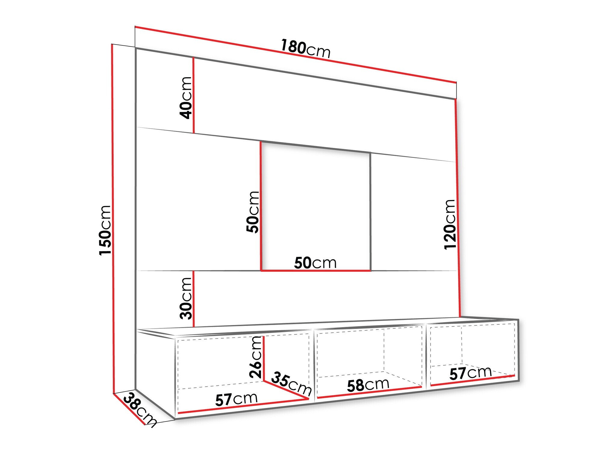 Nappali szett Comfivo 370 (Fehér + Fehér márvány)
