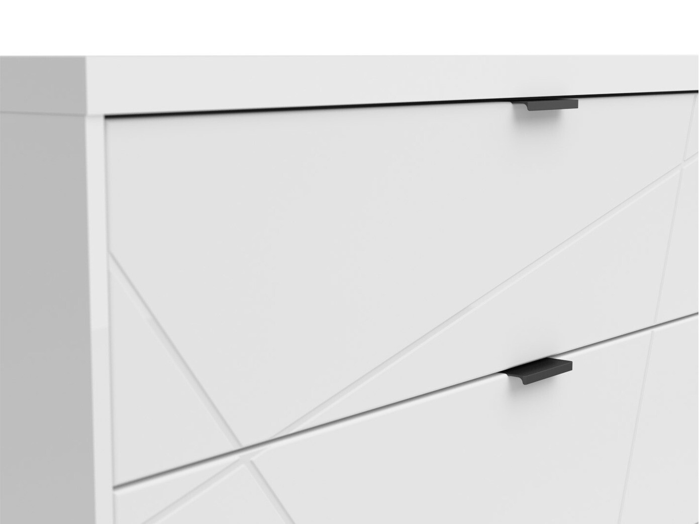 TV-állvány Fivale 104 (Fényes fehér + Fehér)