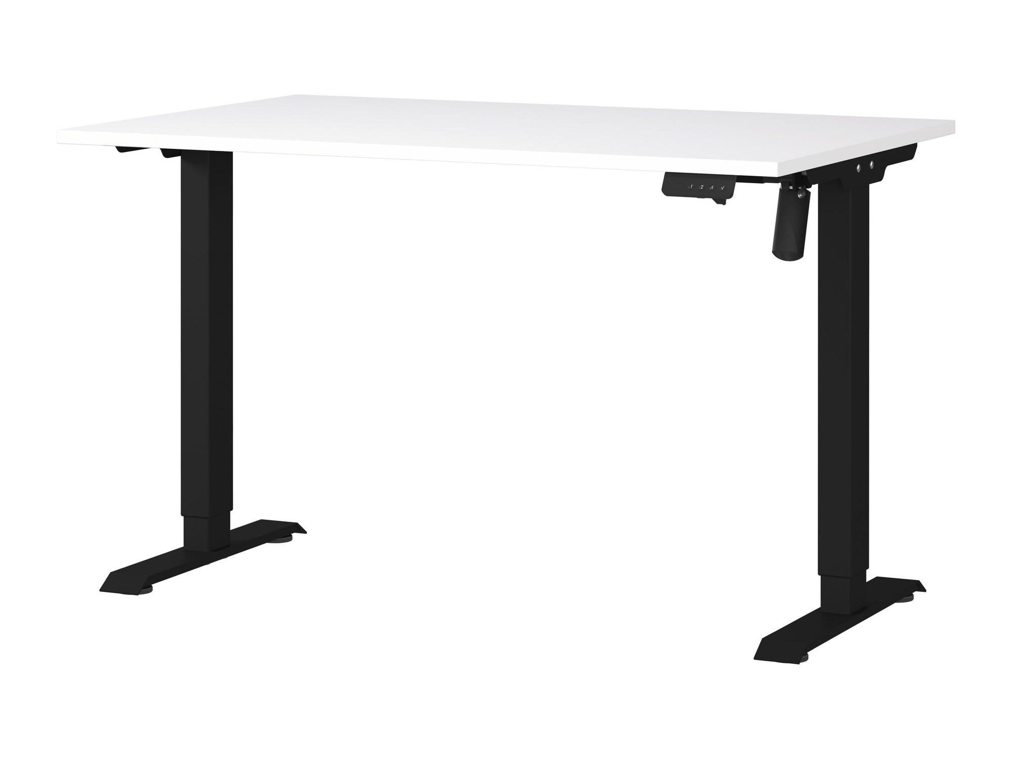 Állítható magasságú íróasztal Lartesi 115 (Fehér + Fekete)