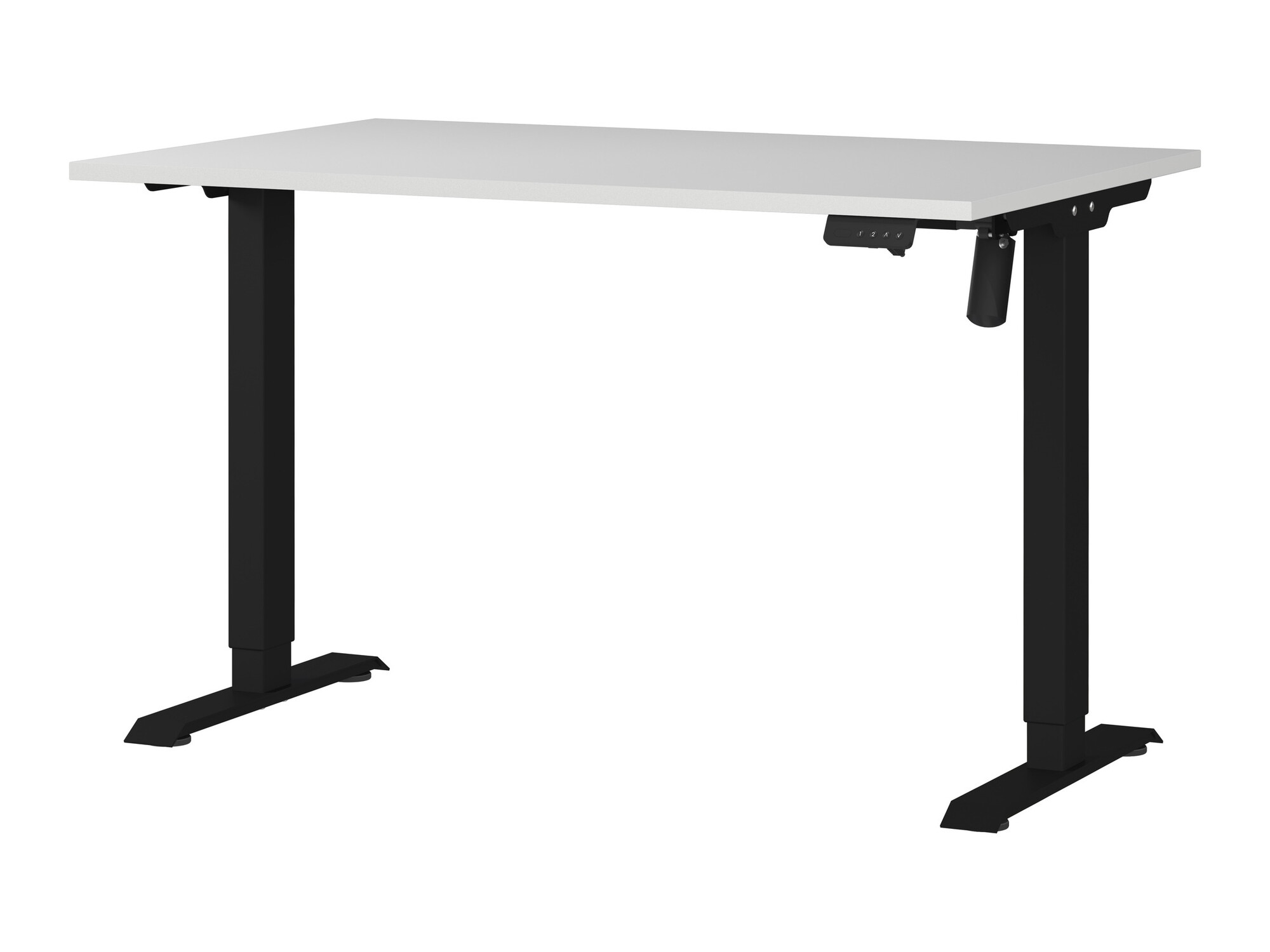 Állítható magasságú íróasztal Lartesi 115 (Világosszürke + Fekete)