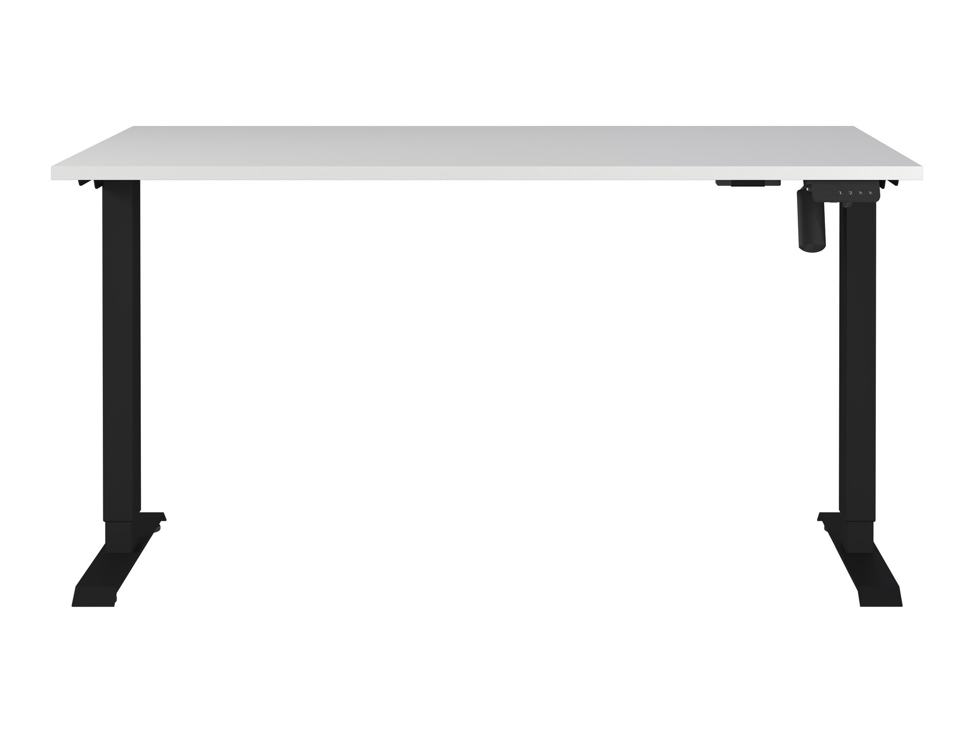 Állítható magasságú íróasztal Lartesi 117 (Világosszürke + Fekete)
