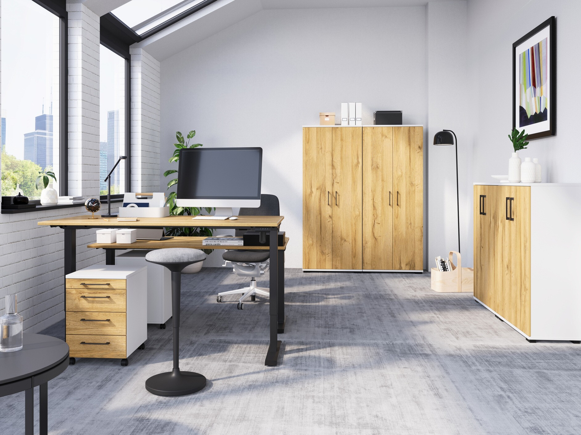 Görgős konténer Lartesi 105 (Fehér + Grandson tölgy)