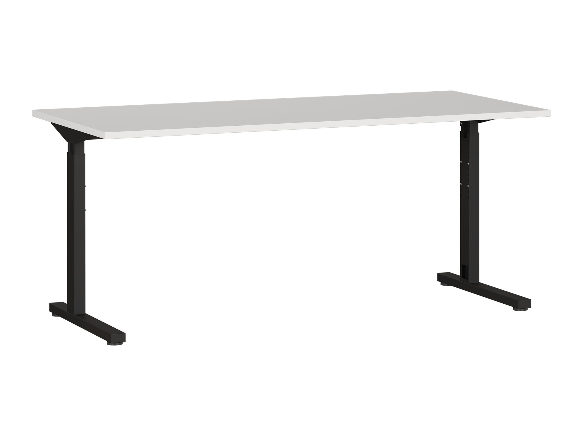 Íróasztal Lartesi 106 (Világosszürke + Fekete)