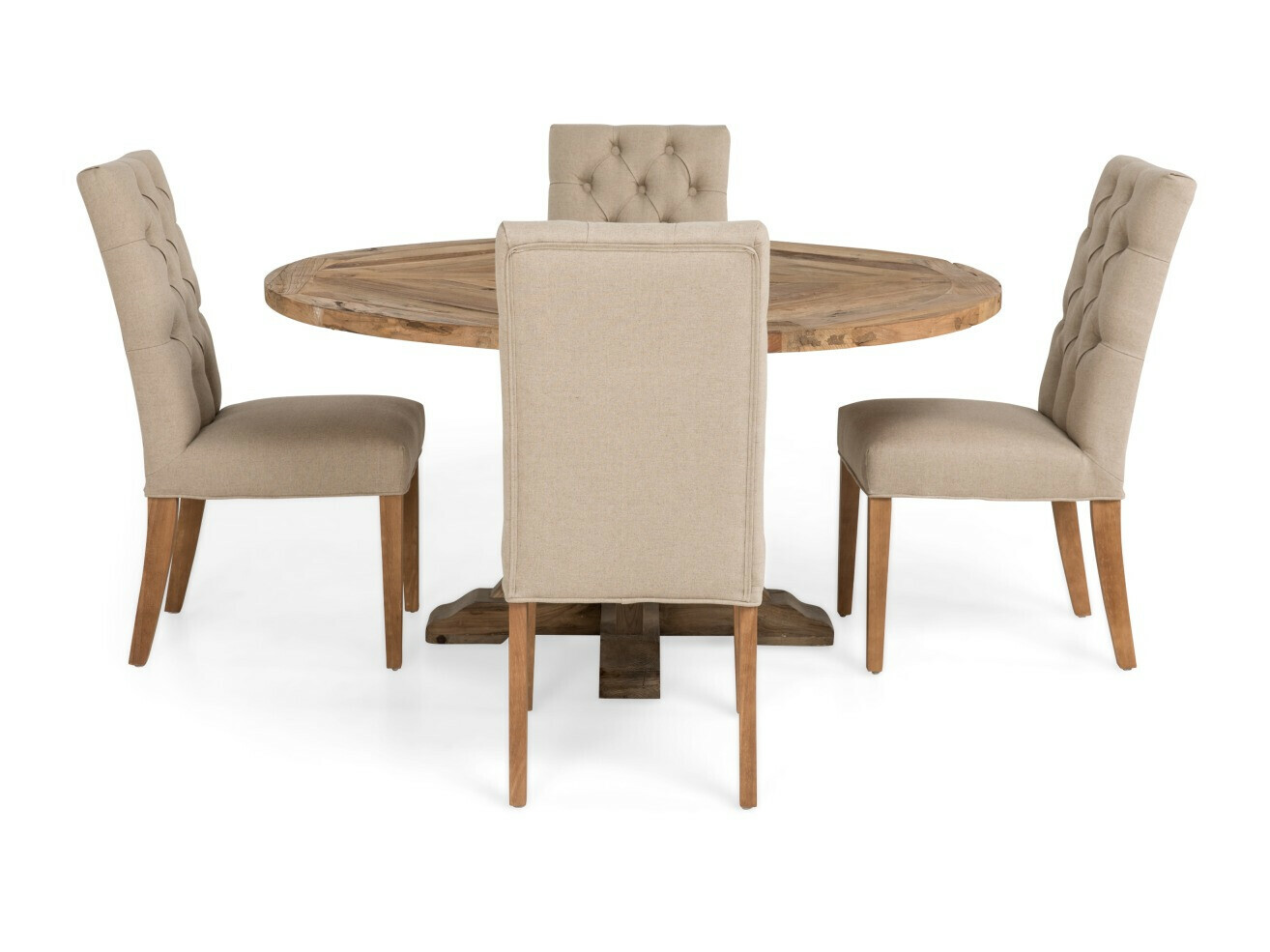 Étkezőgarnitúra Manor House 200 (Beige + Barna)