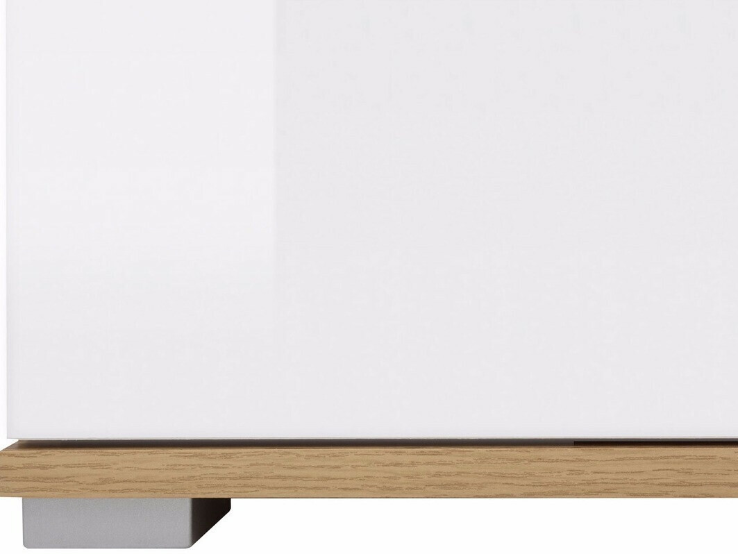 Komód Tivetra 102 (Wotan tölgy + Fényes fehér)