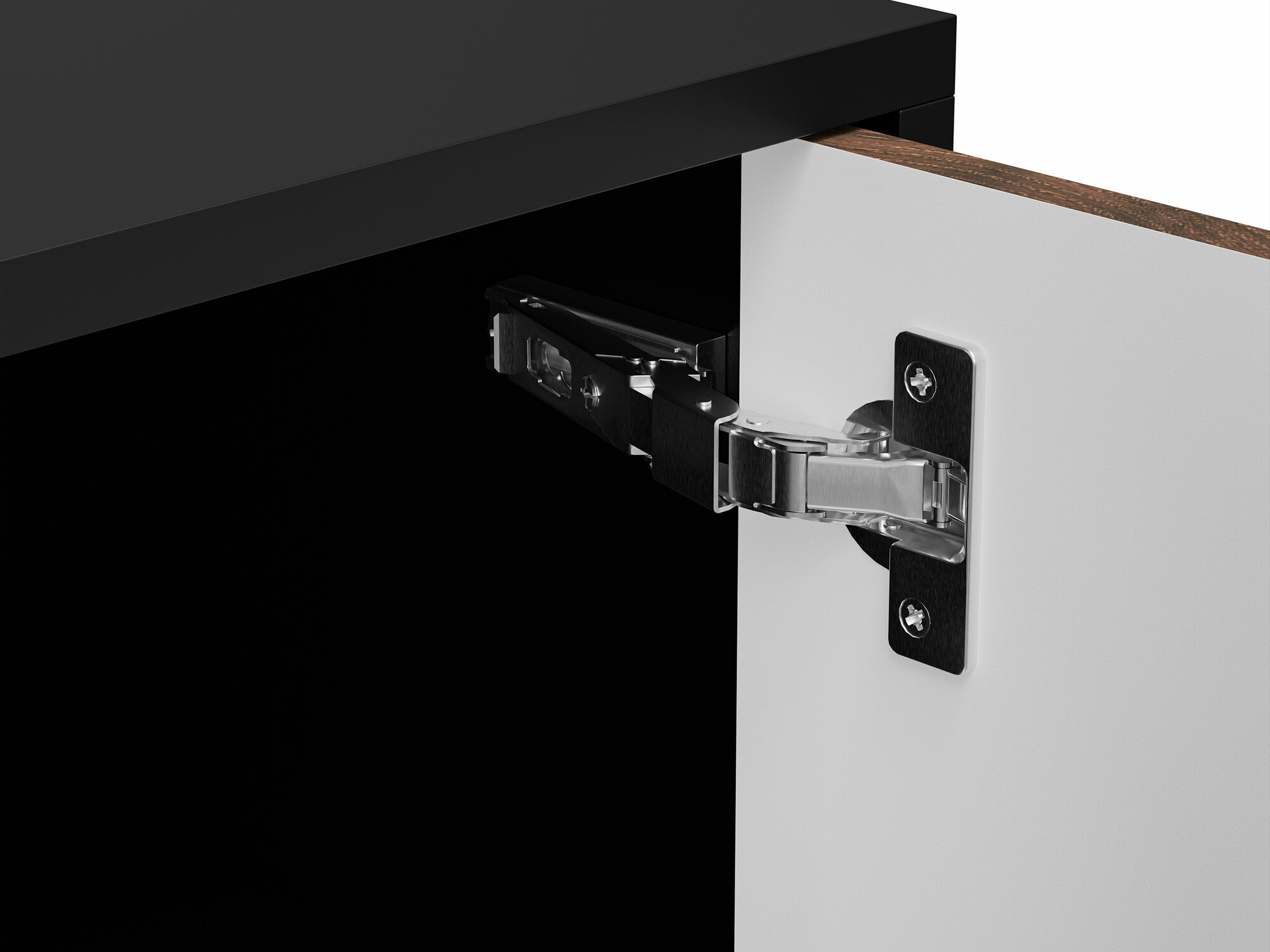 Dohányzóasztal Flosoru 103 (Dió + Fekete)