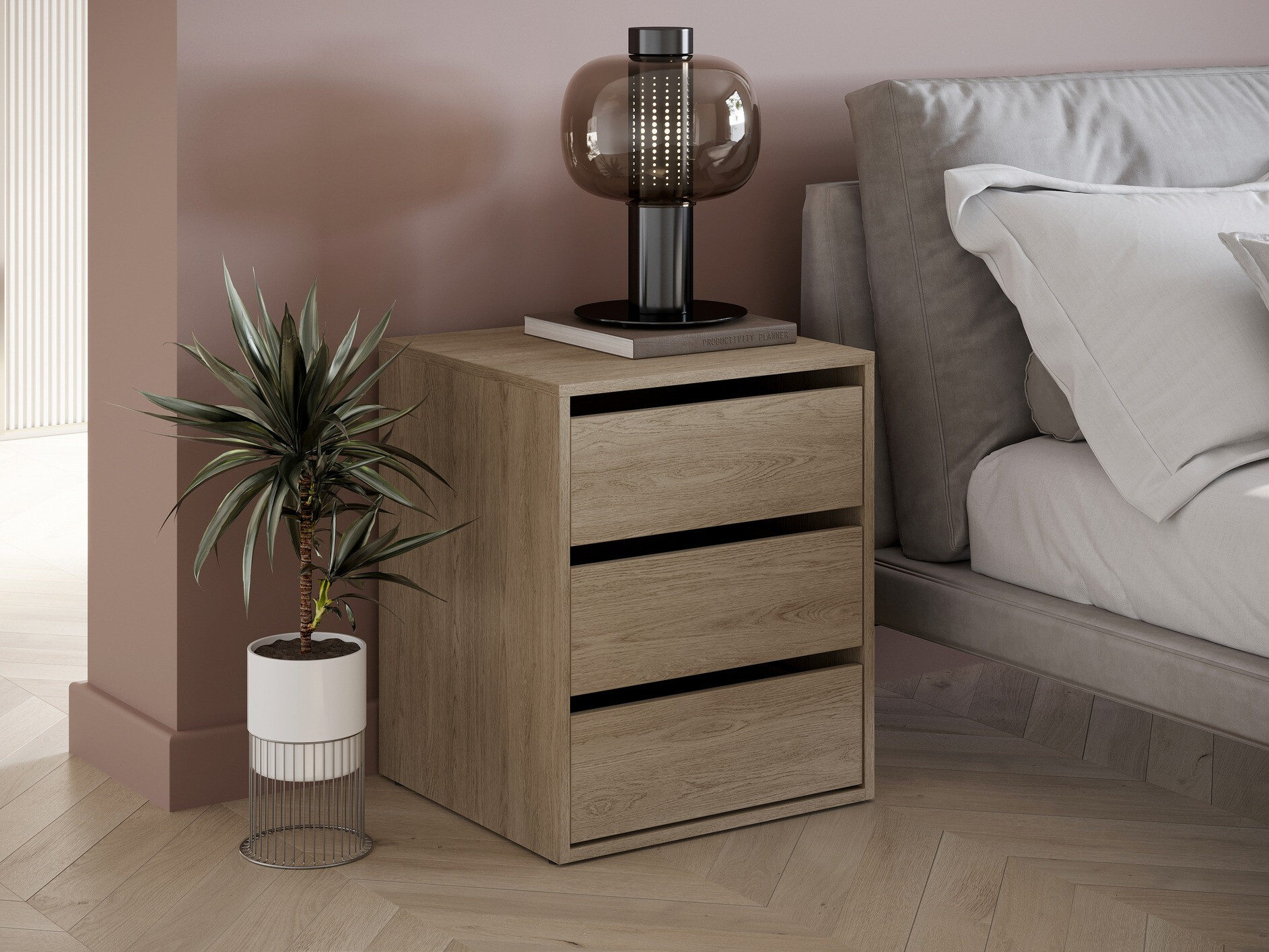 Éjjeliszekrény Cirdelu 113 (Tölgy)