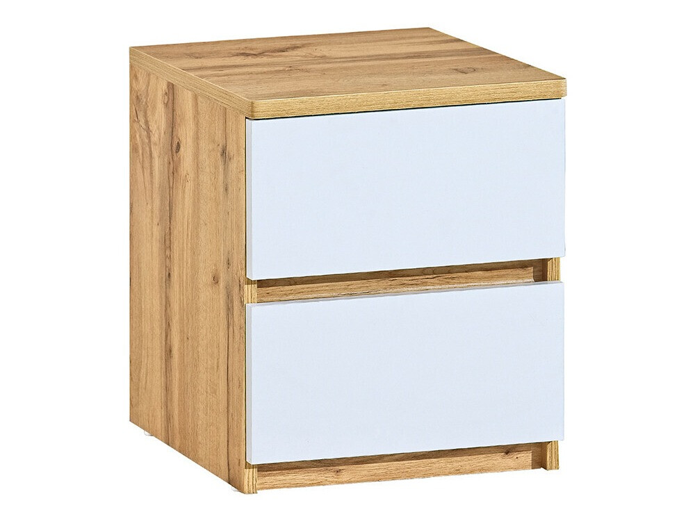 Éjjeliszekrény Evaropha 109 (Wotan tölgy + Fehér)