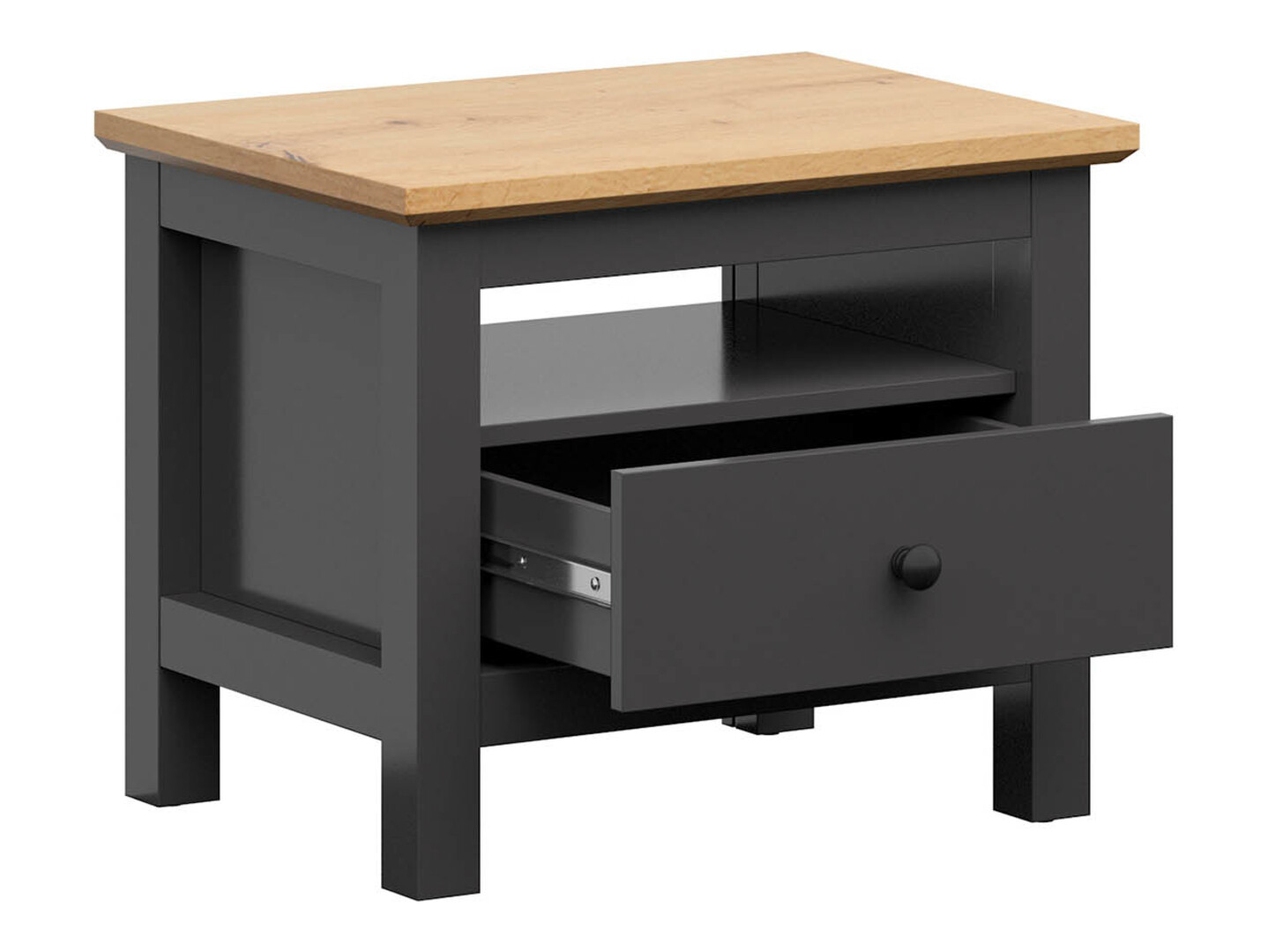 Éjjeliszekrény Sordoro 100 (Grafit + Artisan tölgy)