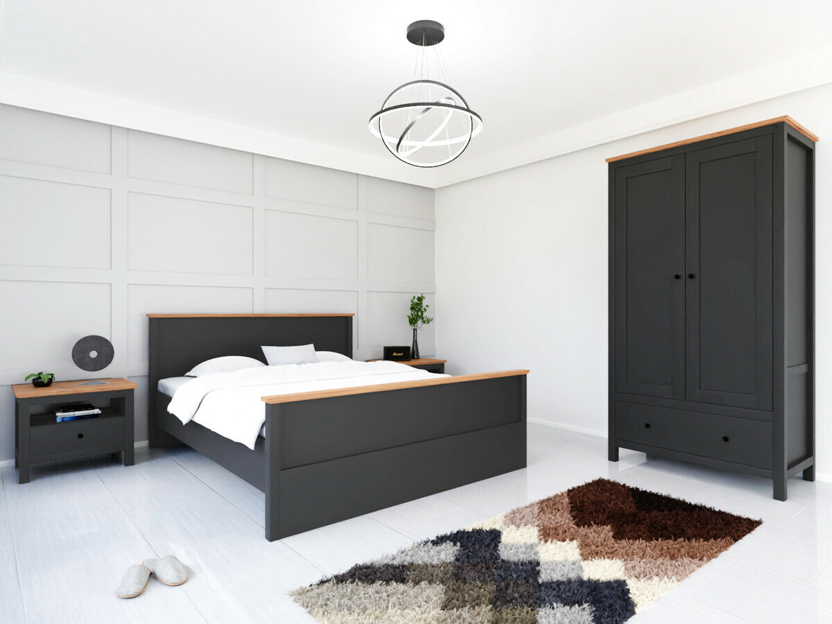 Éjjeliszekrény Sordoro 100 (Grafit + Artisan tölgy)