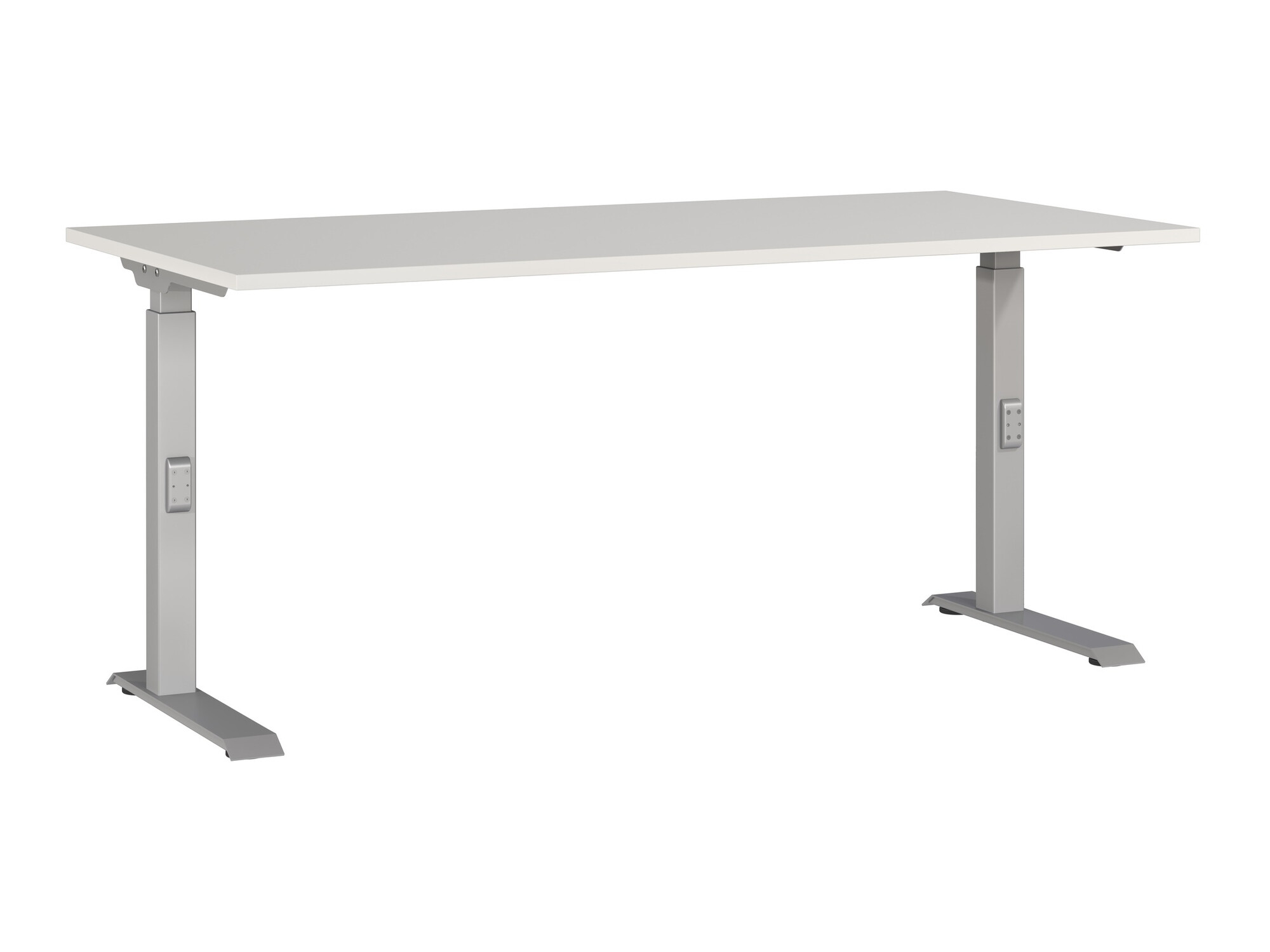 Íróasztal Eliromo 123 (Világosszürke + Ezüst)