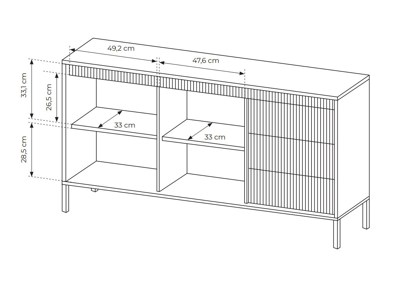 Komód Romfele 101 (Bézs)